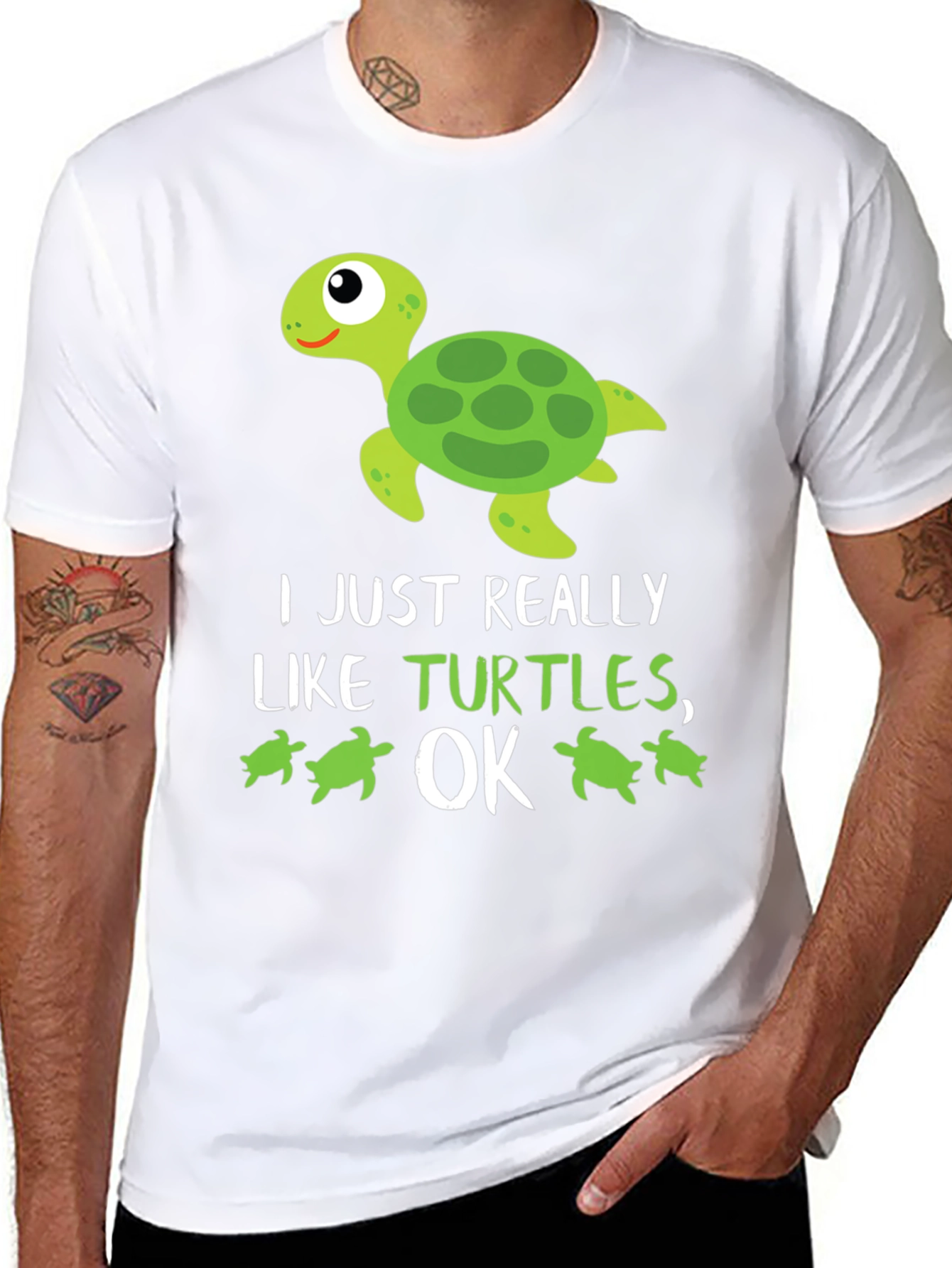Funny Turtle Lover T-Shirt: I Just Really Like Turtles