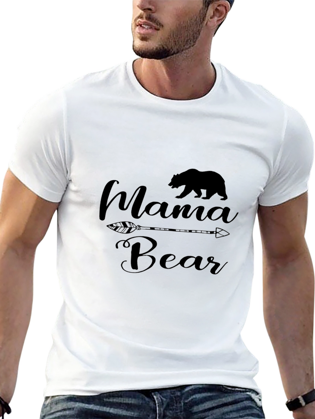 Mama Bear Graphic Tee - Cute Mom T-Shirt