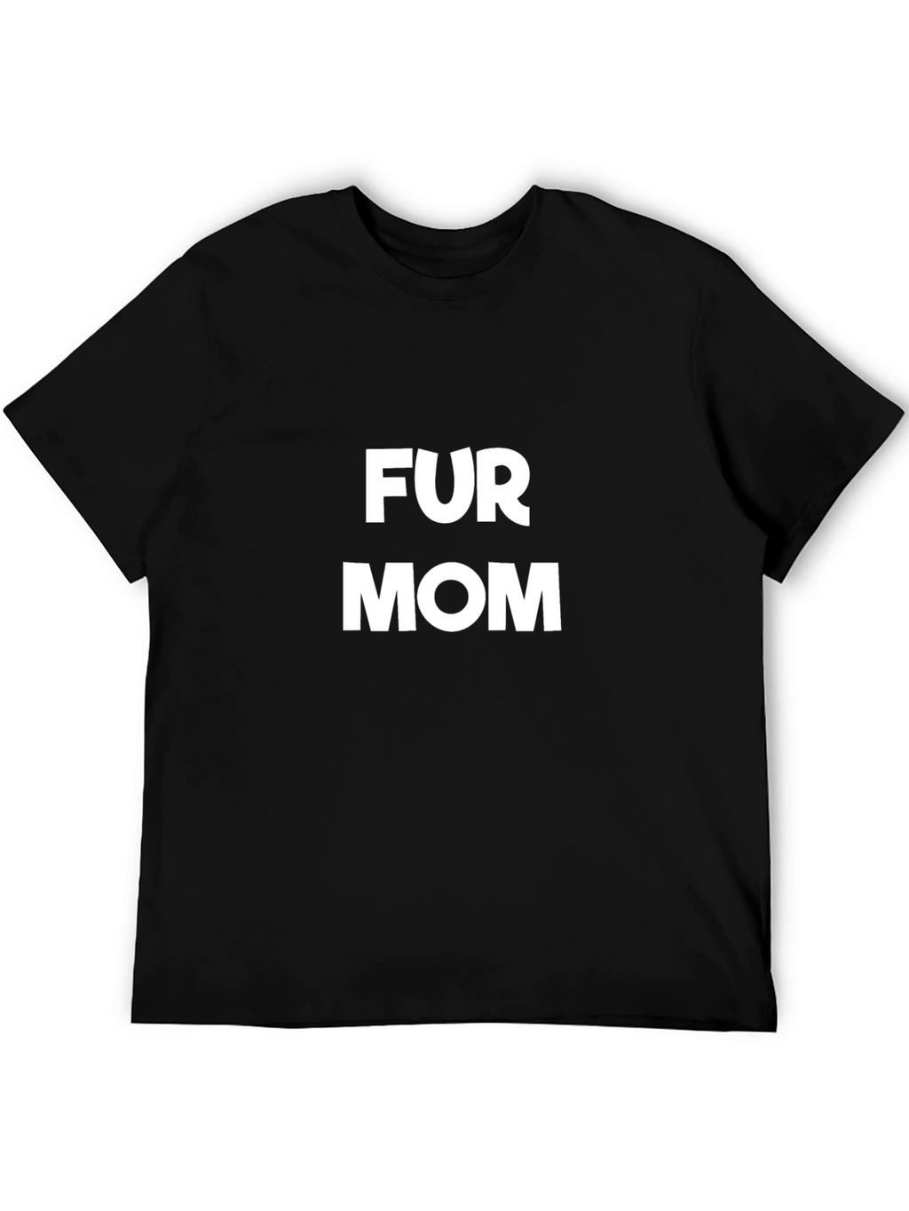 Fur Mom Graphic Tee - Black Cotton T-Shirt