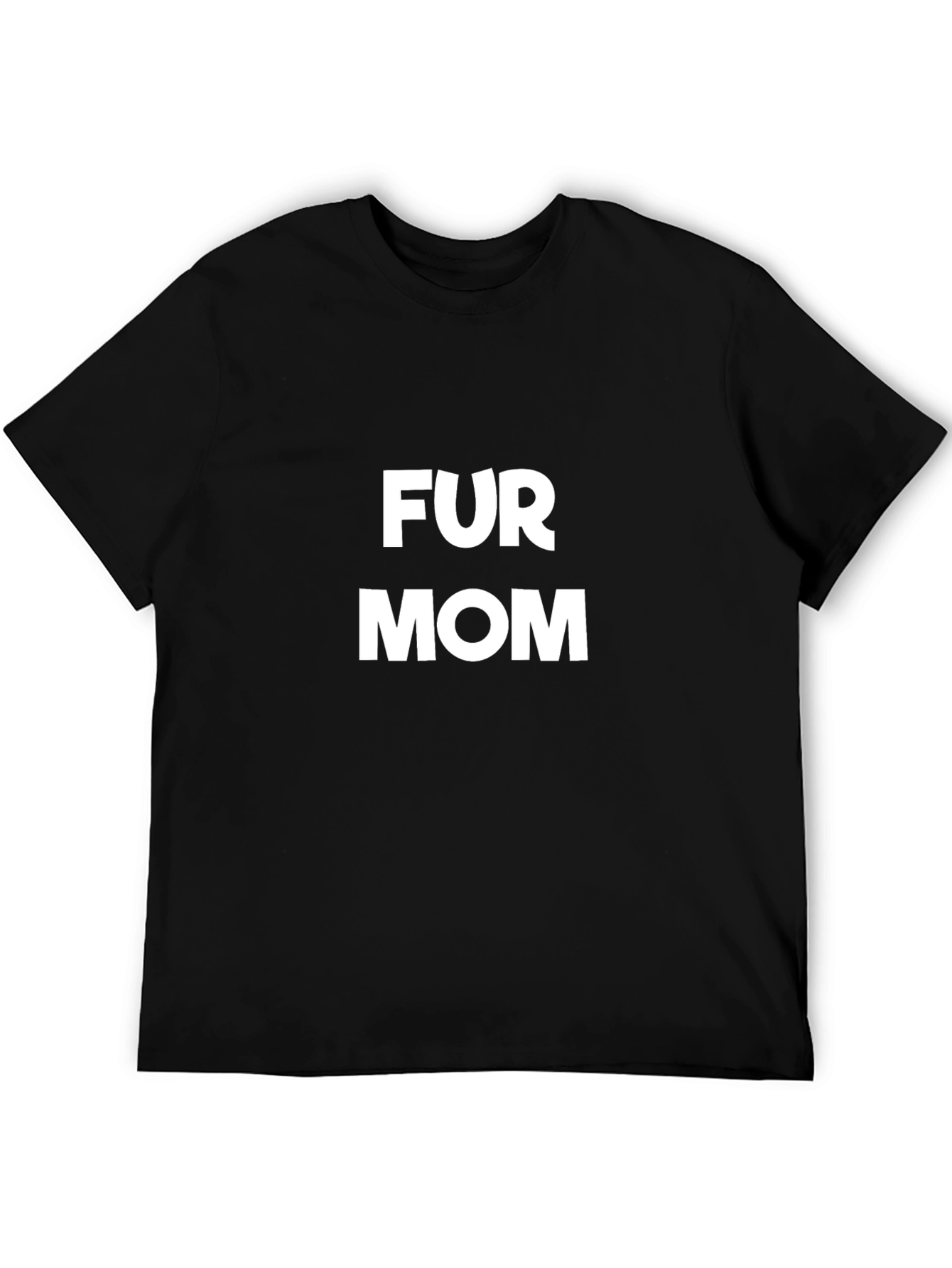 Fur Mom Graphic Tee - Black Cotton T-Shirt