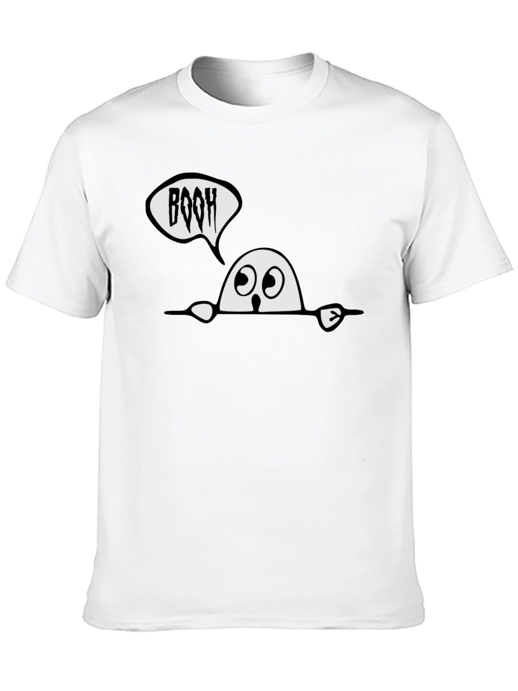 Spooky BOOH Ghost Graphic Tee