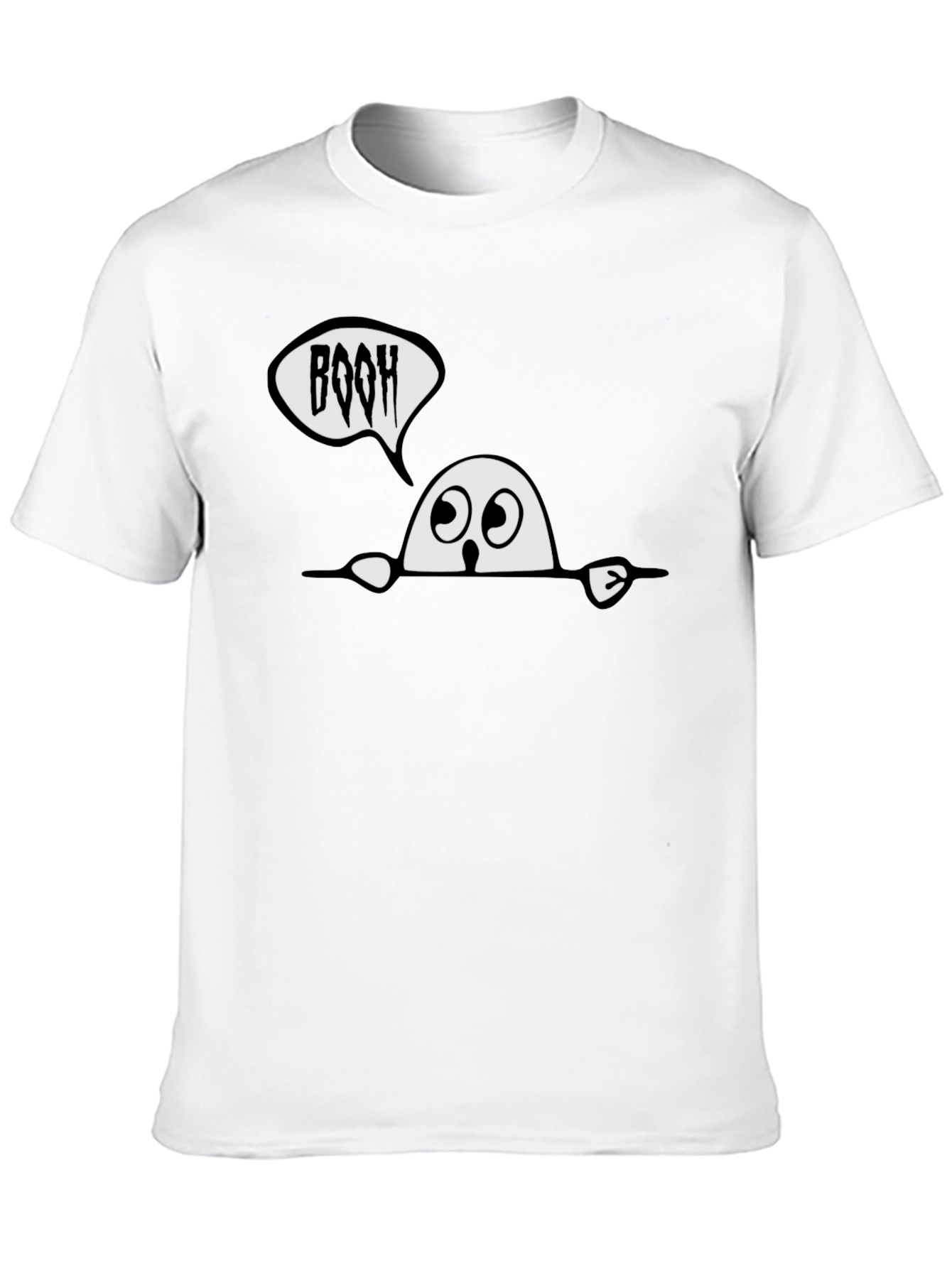 Spooky BOOH Ghost Graphic Tee