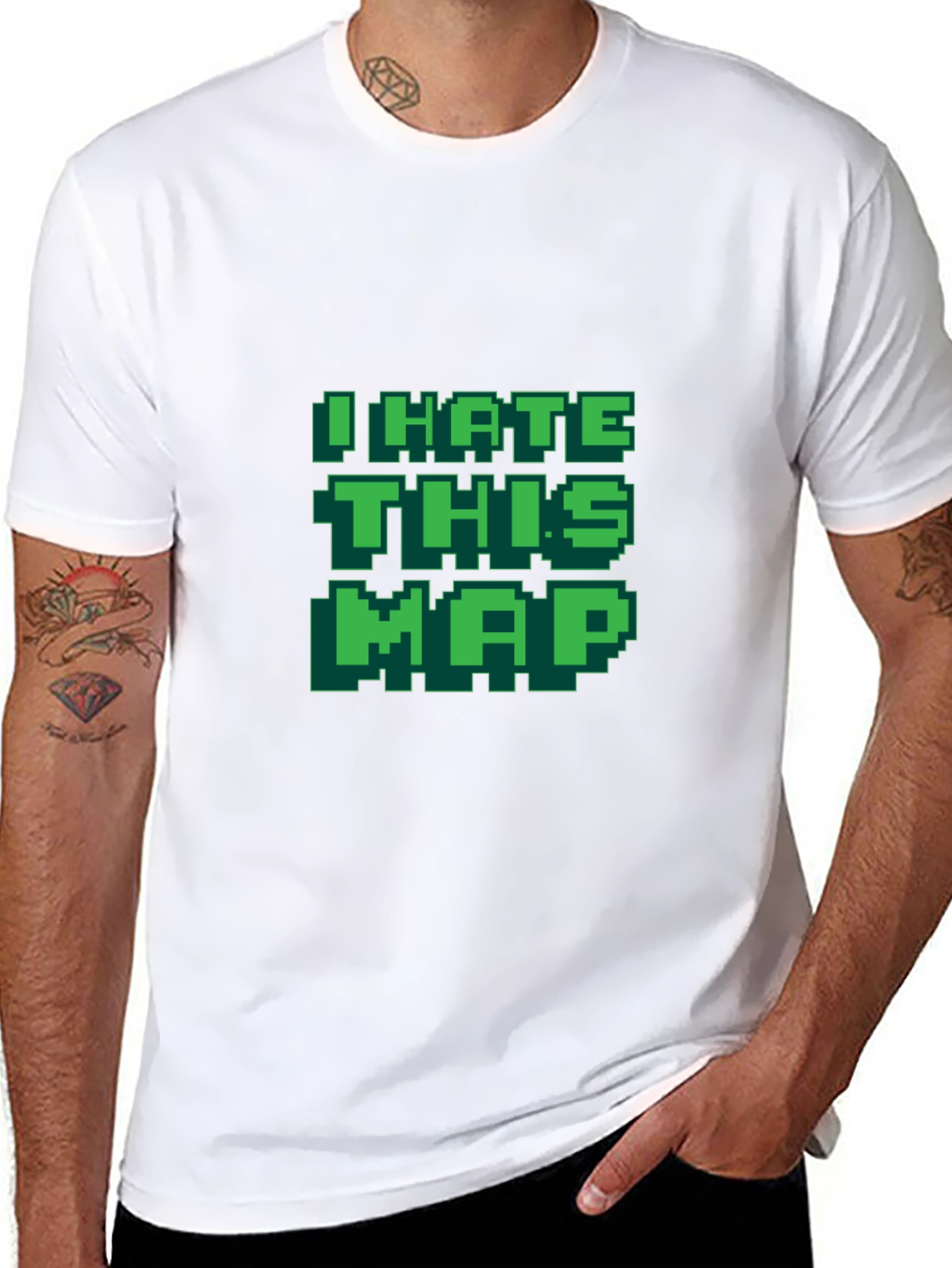 I Hate This Map T-Shirt Funny Gamer Tee