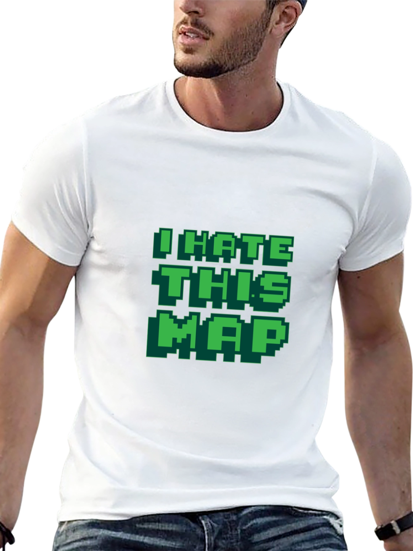 I Hate This Map T-Shirt Funny Gamer Tee