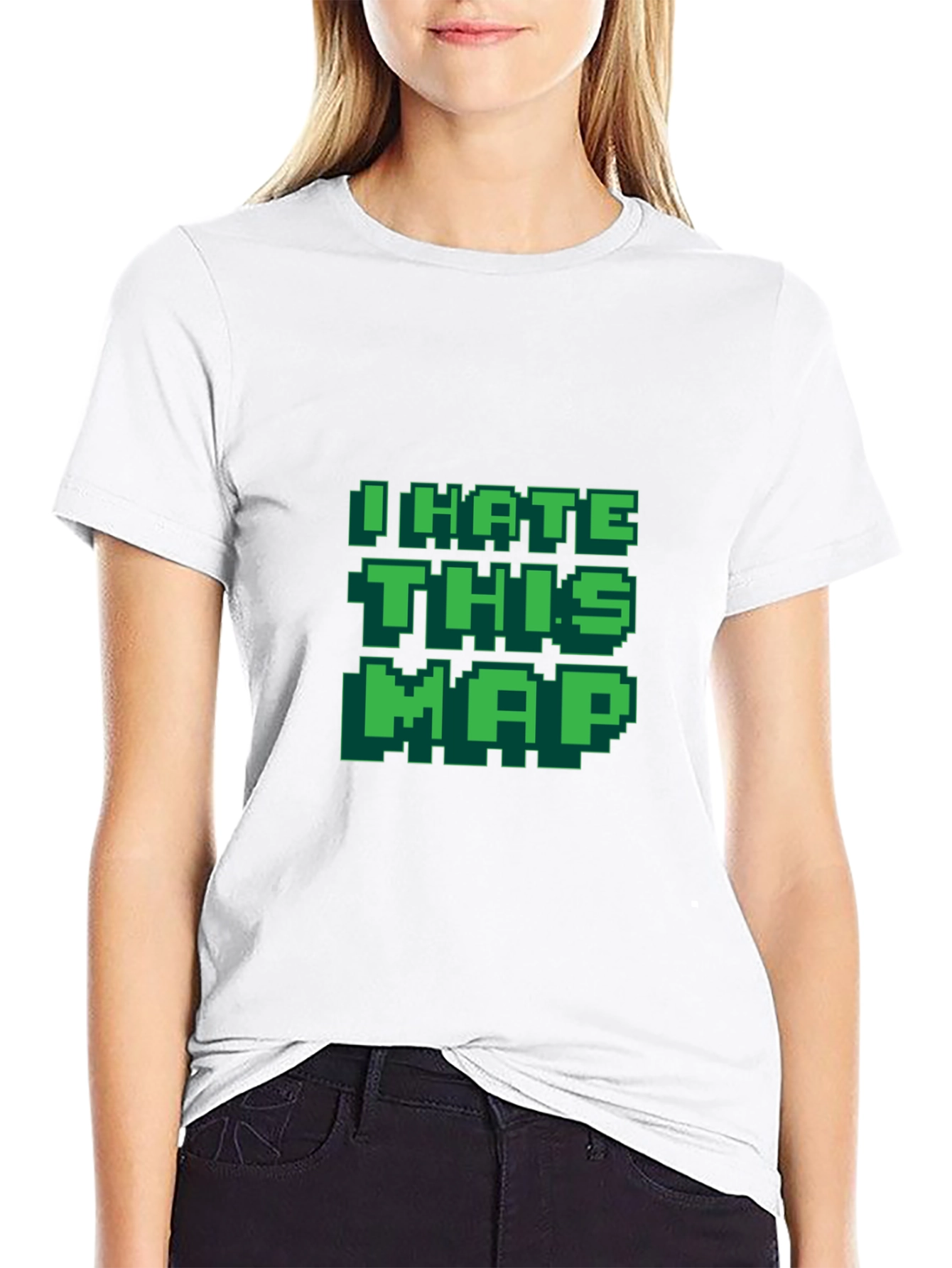 I Hate This Map T-Shirt Funny Gamer Tee