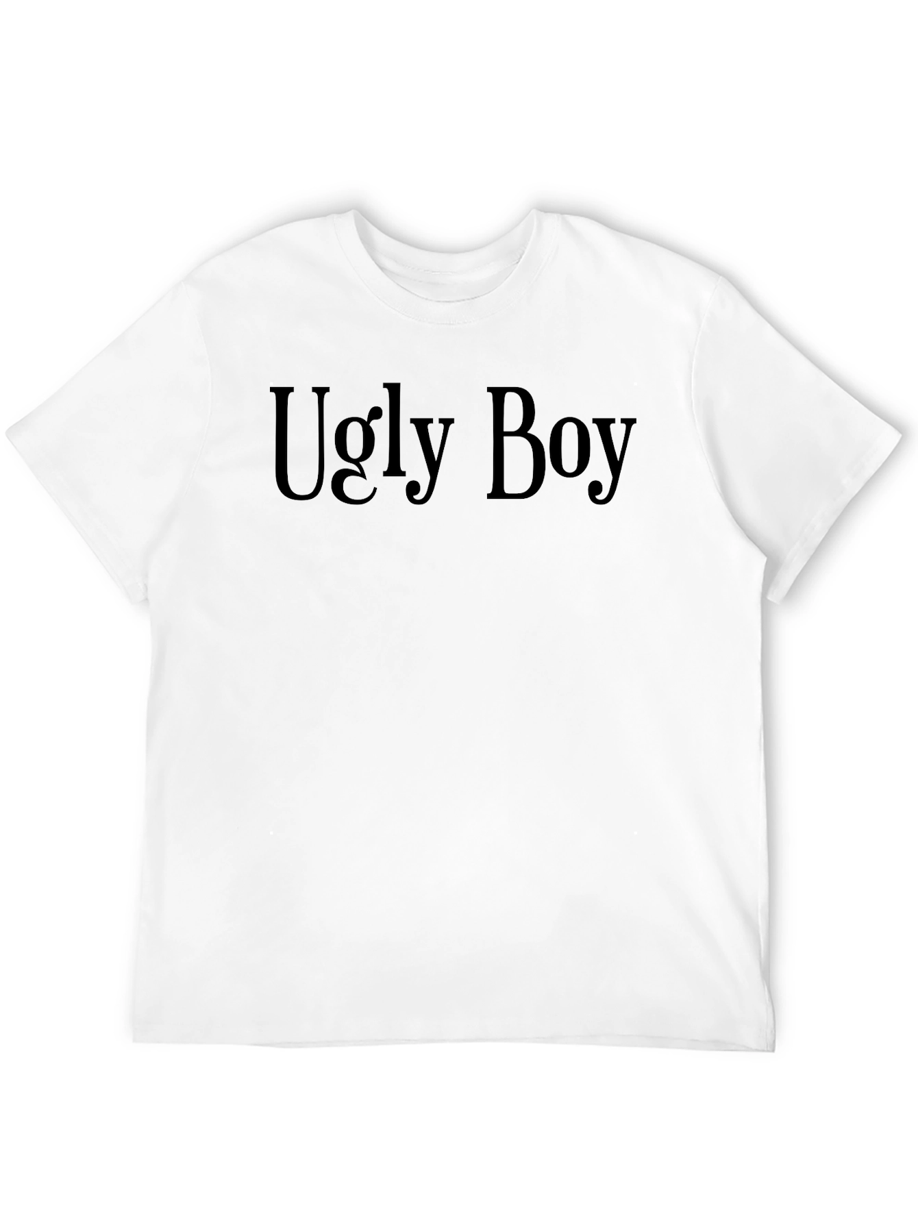 Ugly Boy Black T-Shirt - Statement Tee