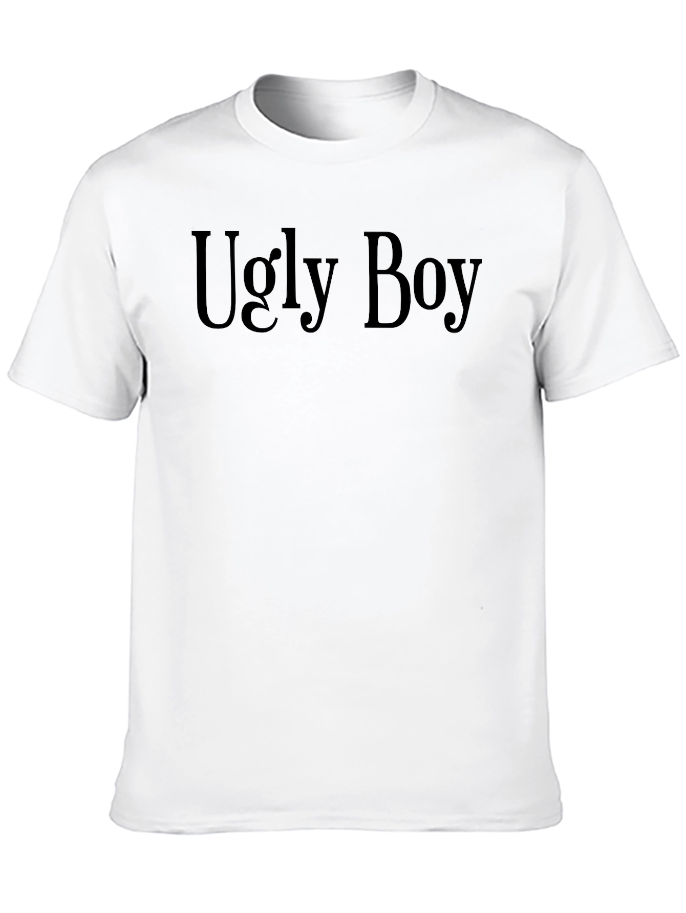 Ugly Boy Black T-Shirt - Statement Tee