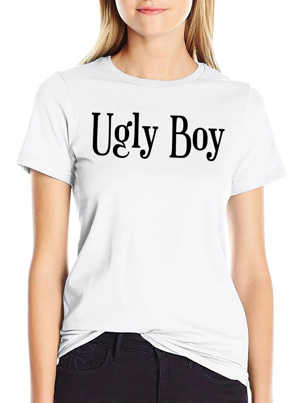 Ugly Boy Black T-Shirt - Statement Tee