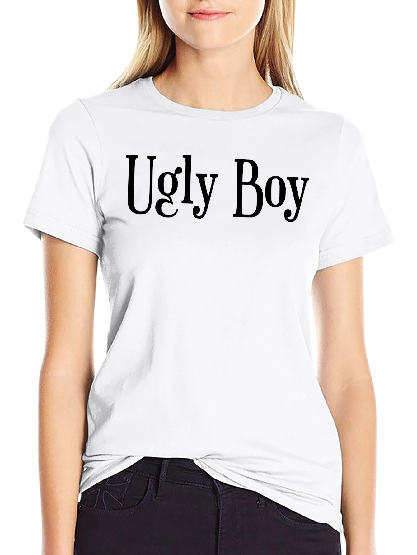 Ugly Boy Black T-Shirt - Statement Tee