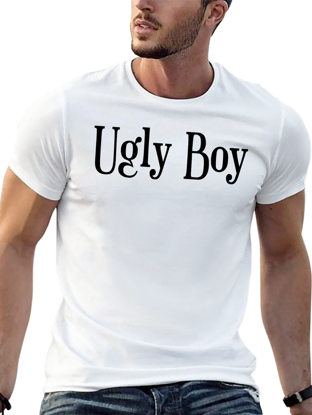 Ugly Boy Black T-Shirt - Statement Tee