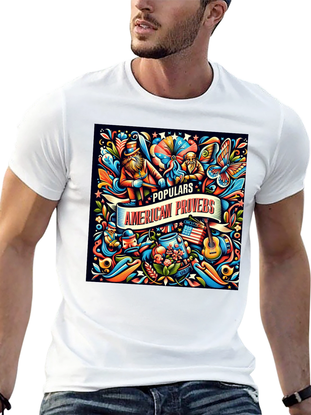 American Proverbs Graphic T-Shirt