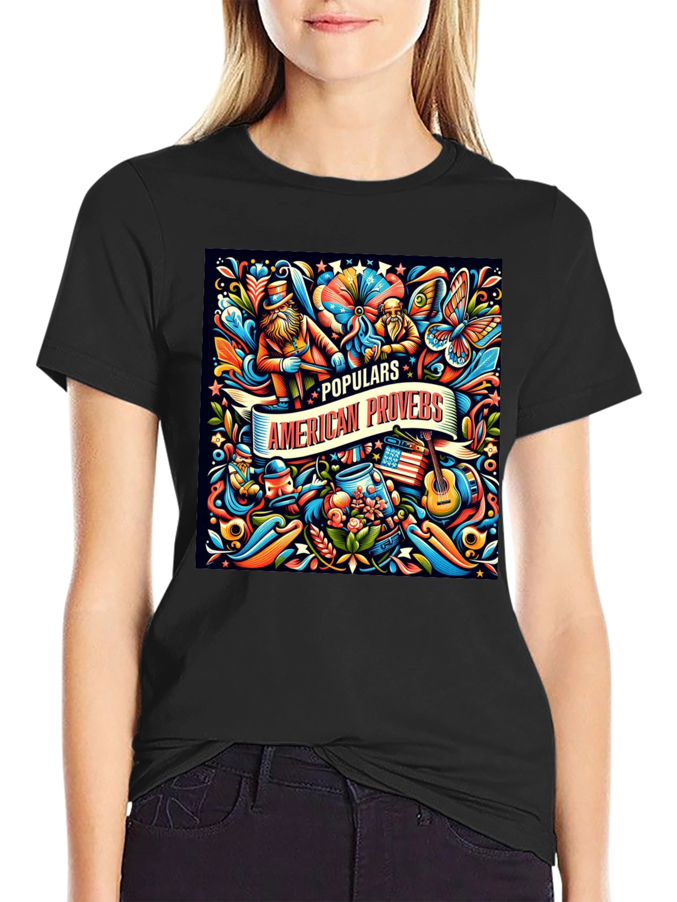 American Proverbs Graphic T-Shirt