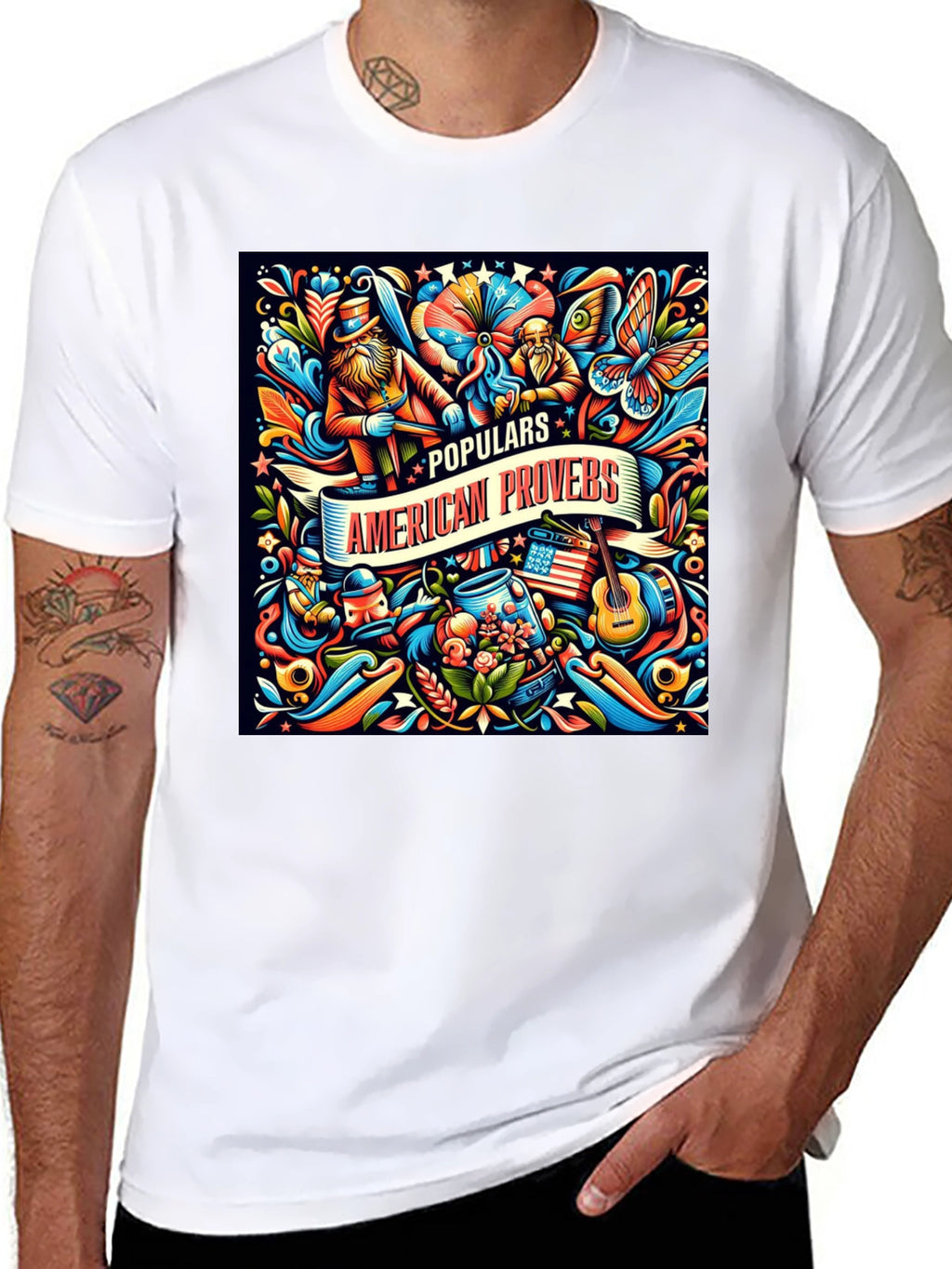 American Proverbs Graphic T-Shirt