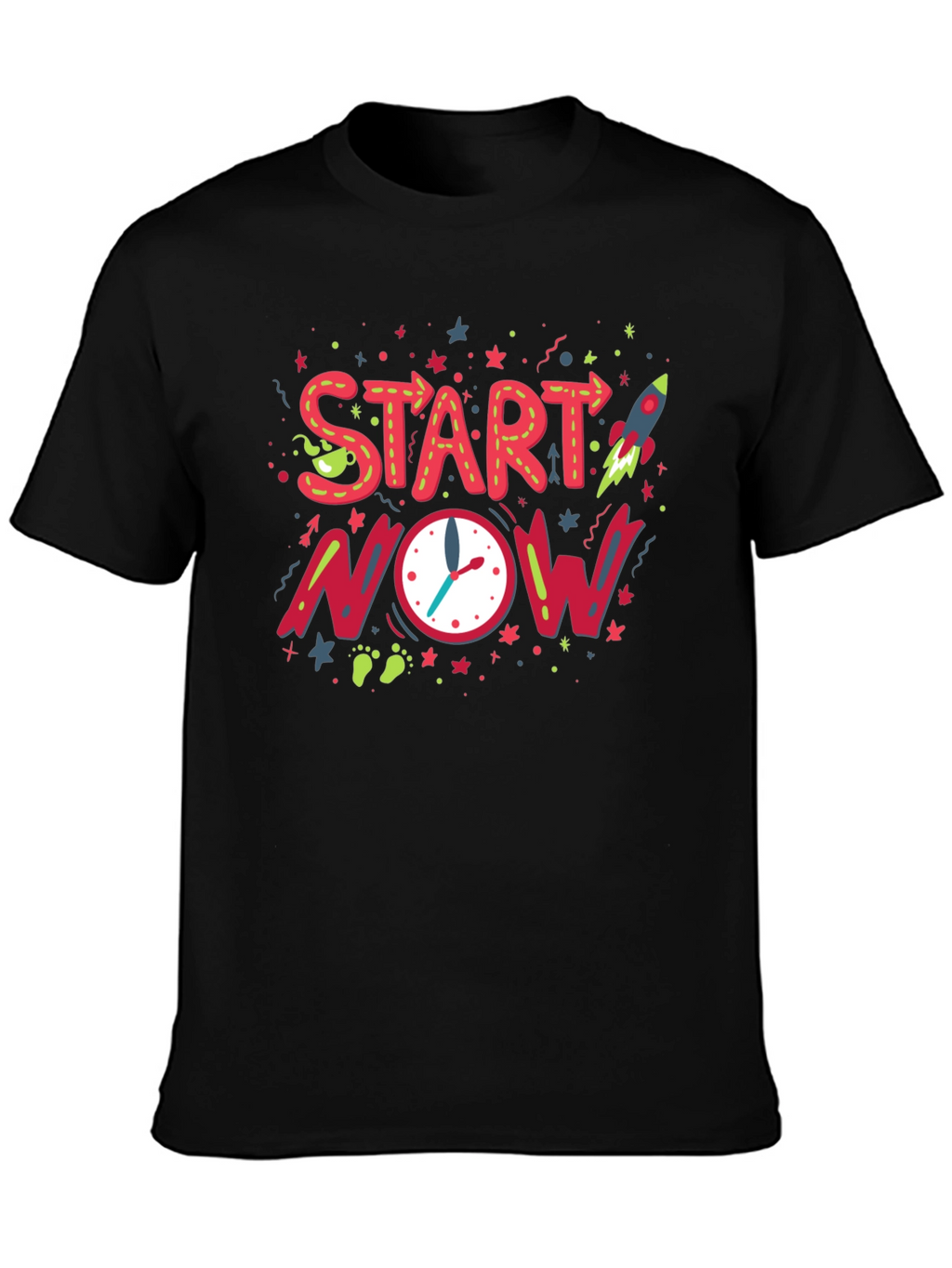 Start Now Graphic Tee - Motivational Design