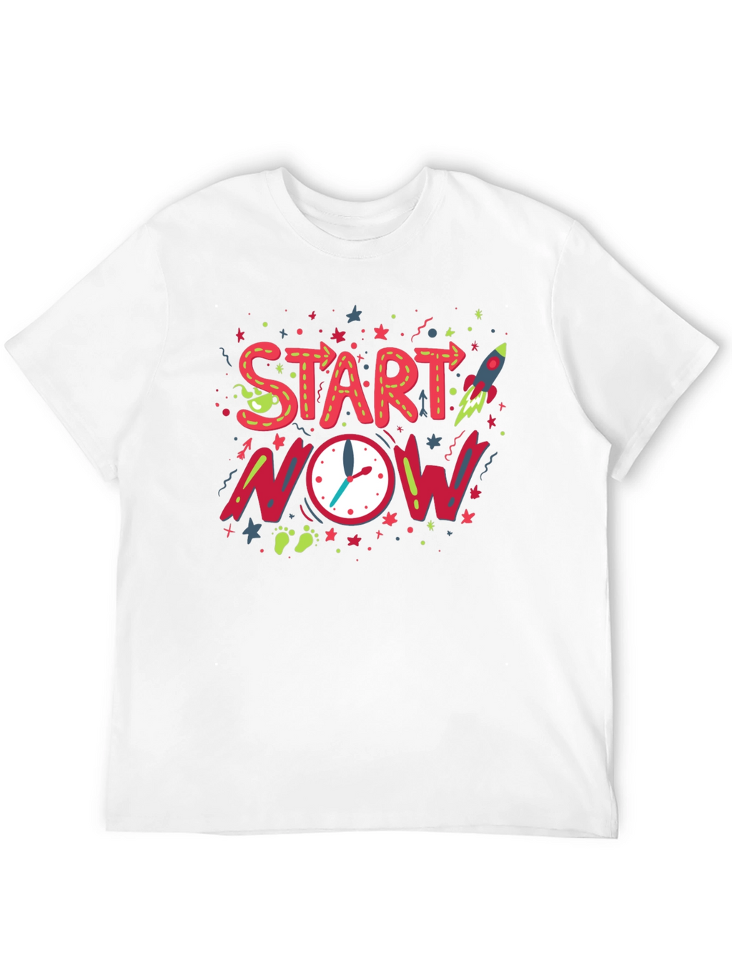 Start Now Graphic Tee - Motivational Design