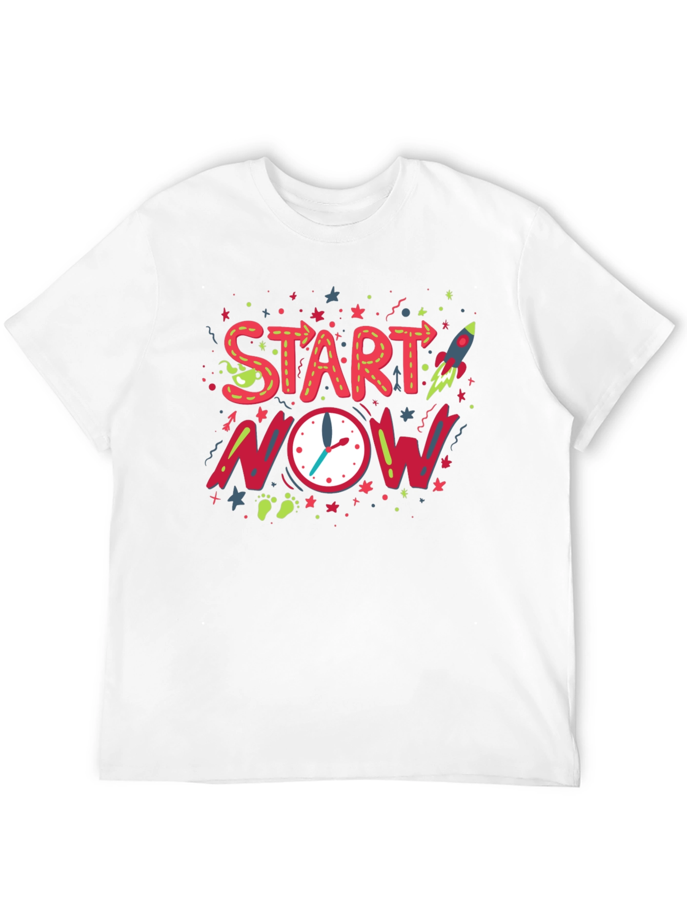 Start Now Graphic Tee - Motivational Design