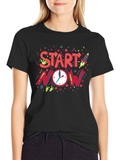 Start Now Graphic Tee - Motivational Design