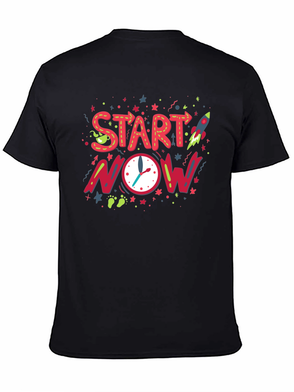 Start Now Graphic Tee - Motivational Design