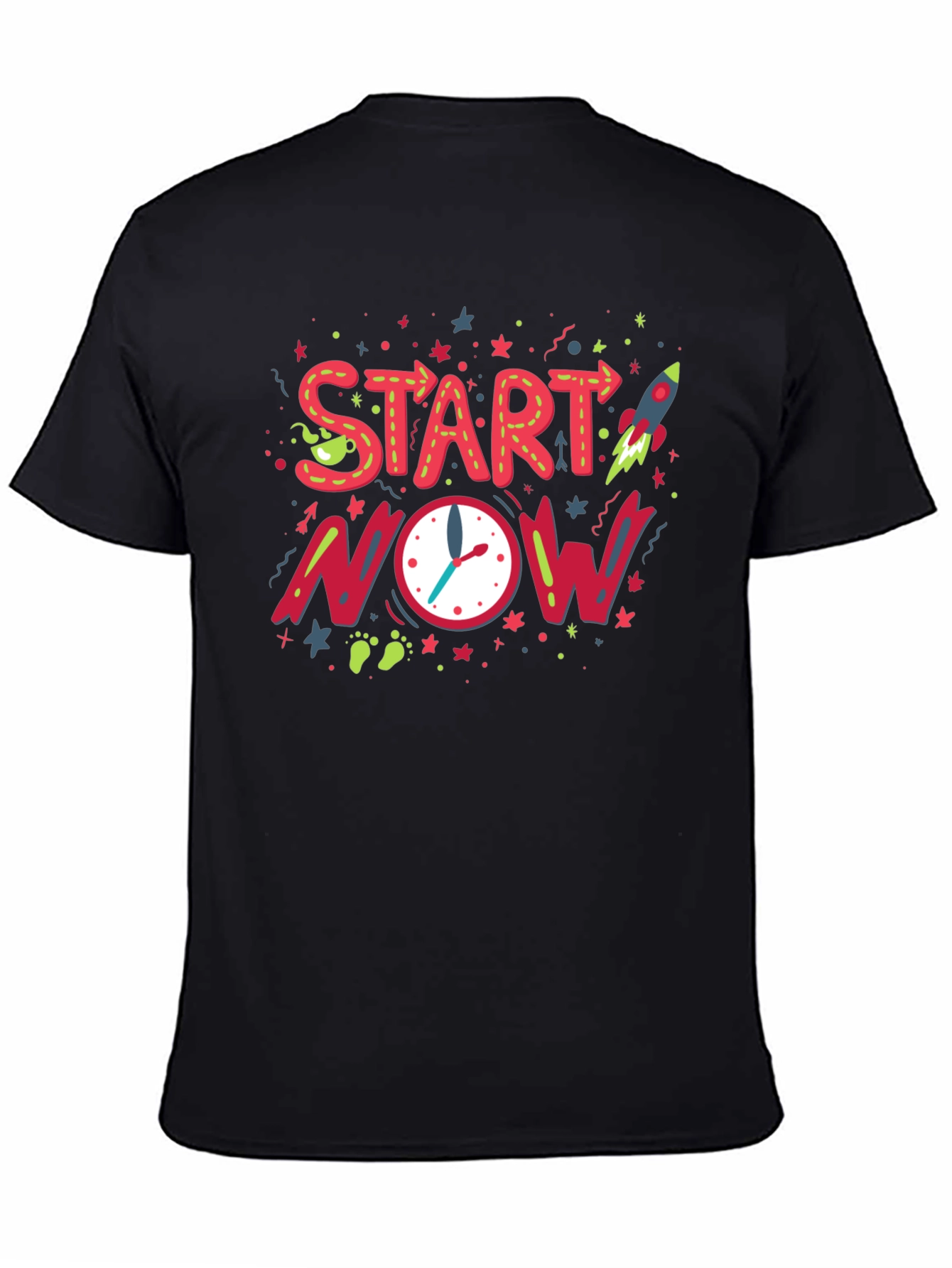 Start Now Graphic Tee - Motivational Design