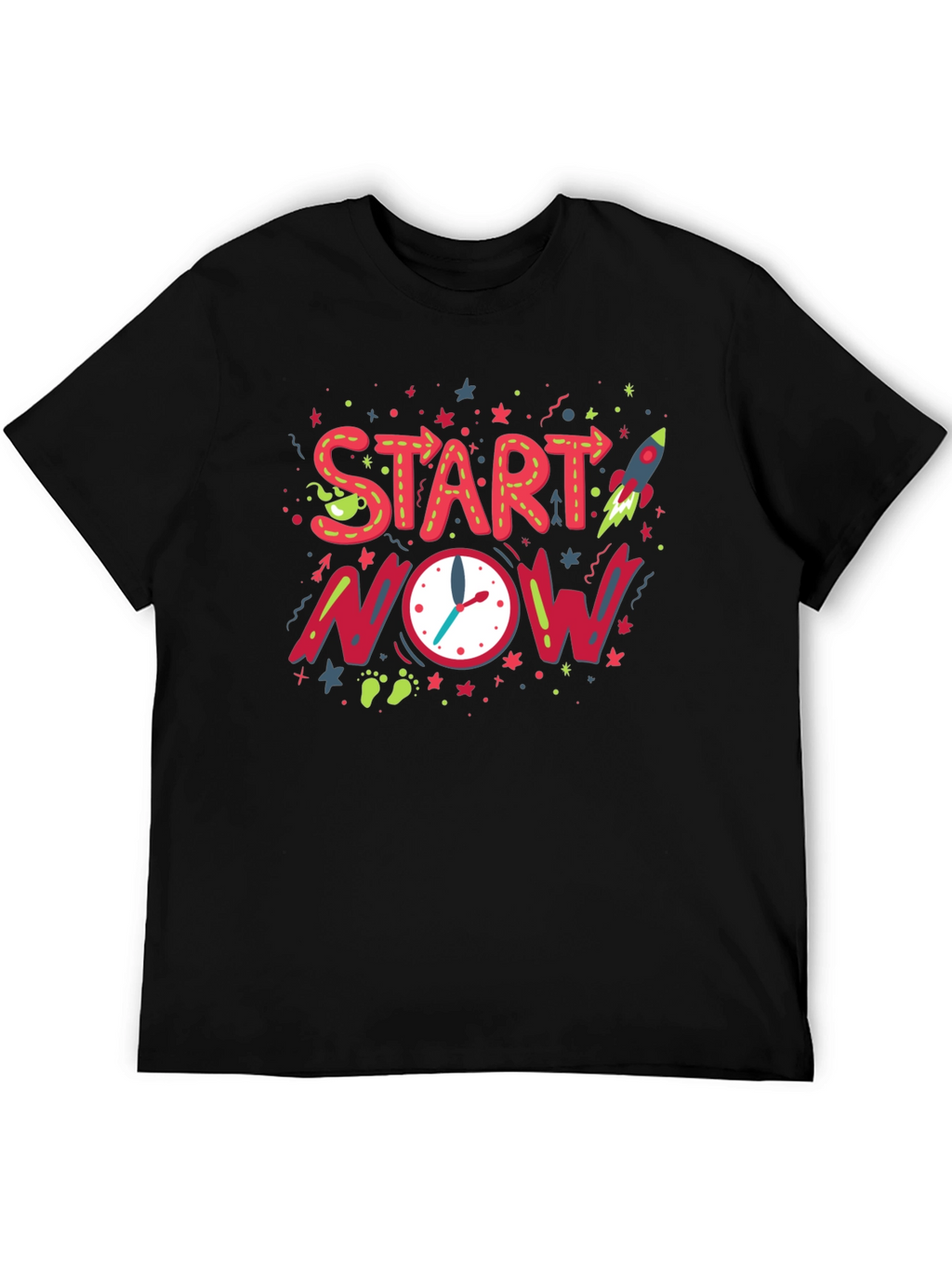 Start Now Graphic Tee - Motivational Design