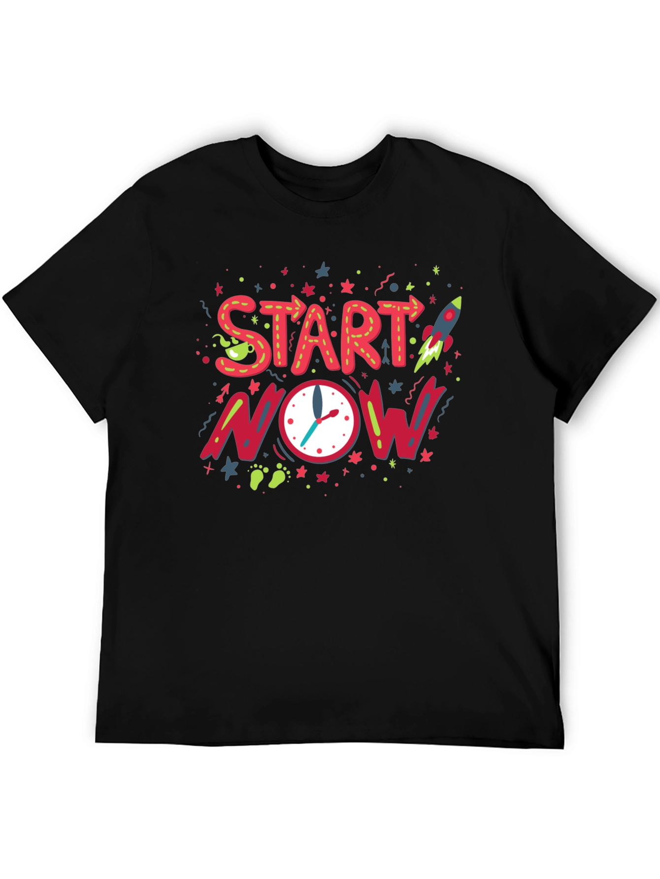 Start Now Graphic Tee - Motivational Design