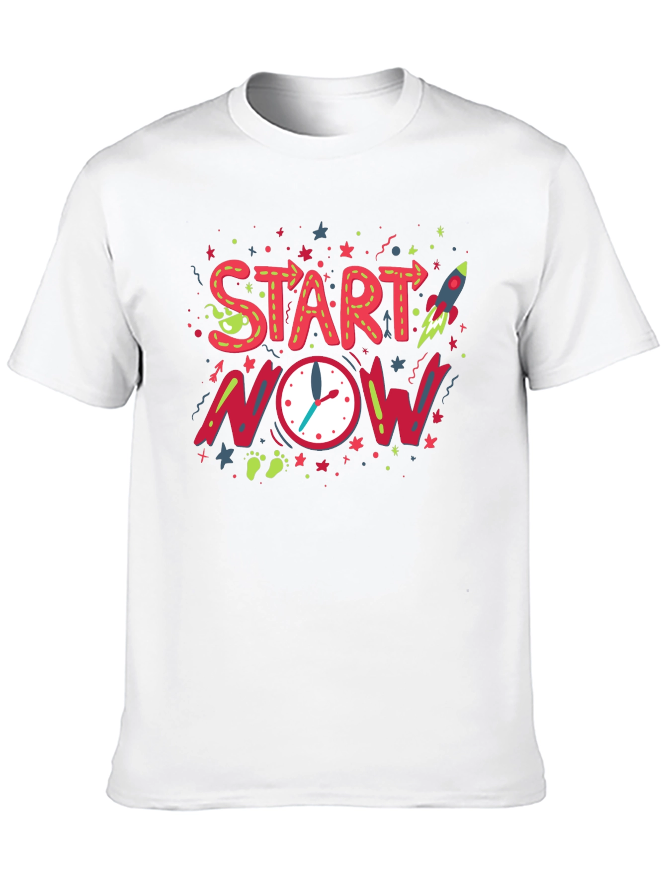 Start Now Graphic Tee - Motivational Design