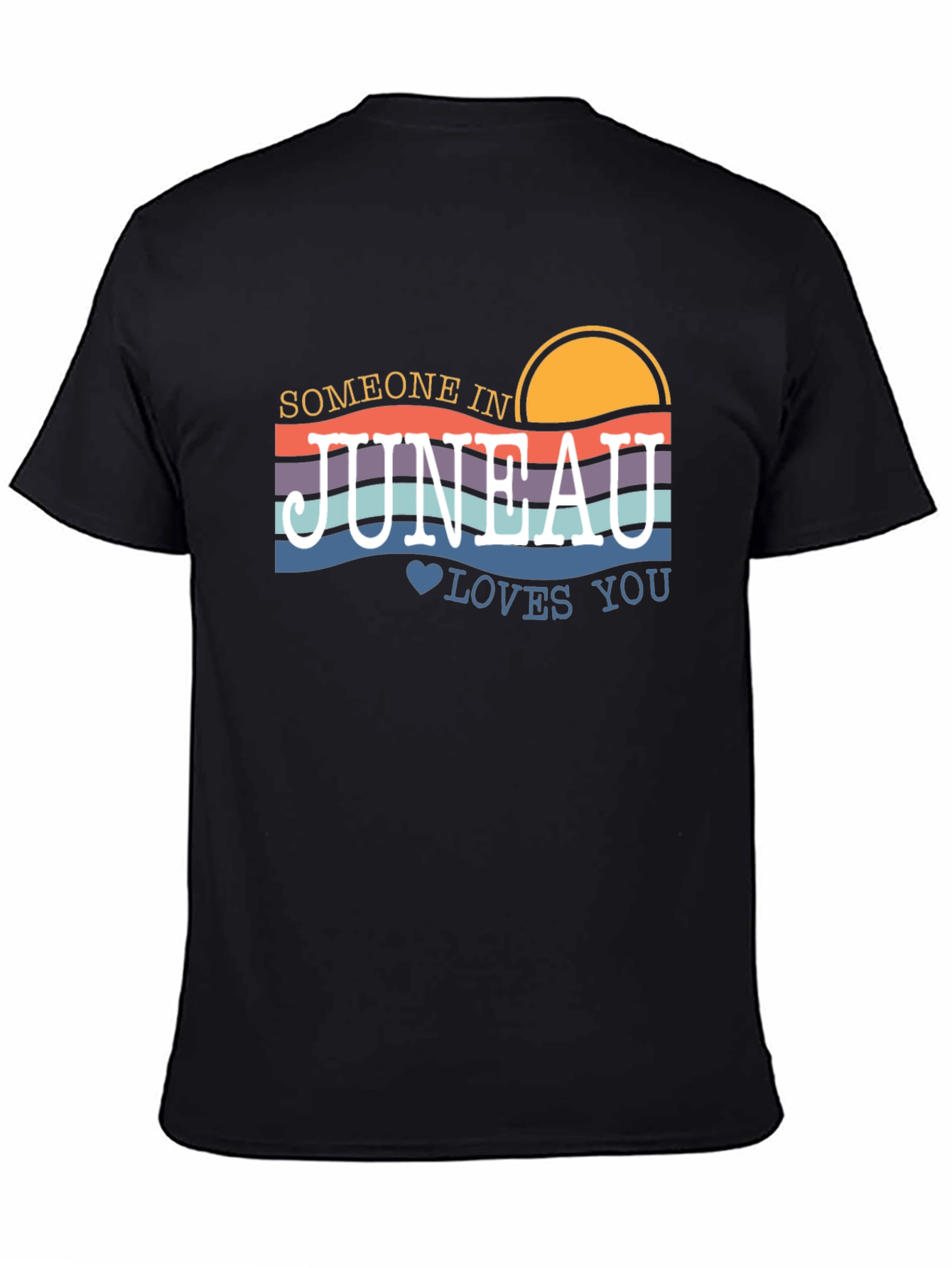 Juneau Alaska Sunset Graphic T-Shirt