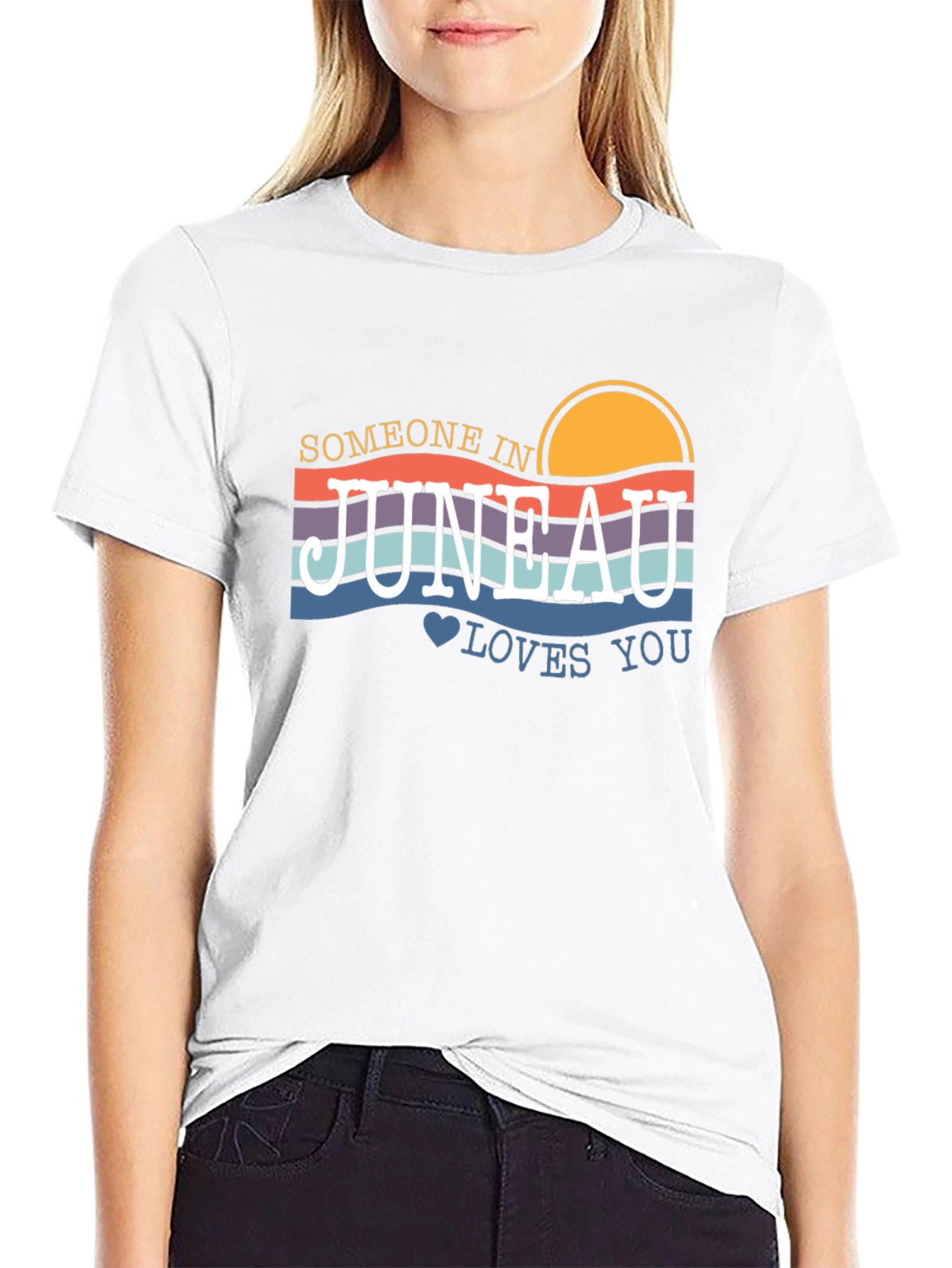 Juneau Alaska Sunset Graphic T-Shirt
