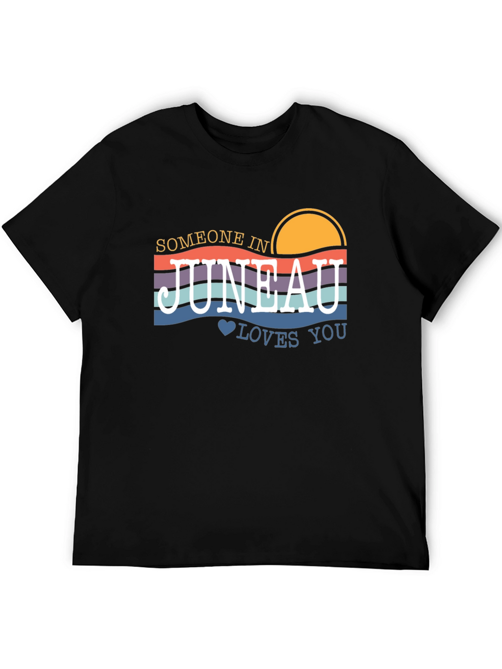 Juneau Alaska Sunset Graphic T-Shirt
