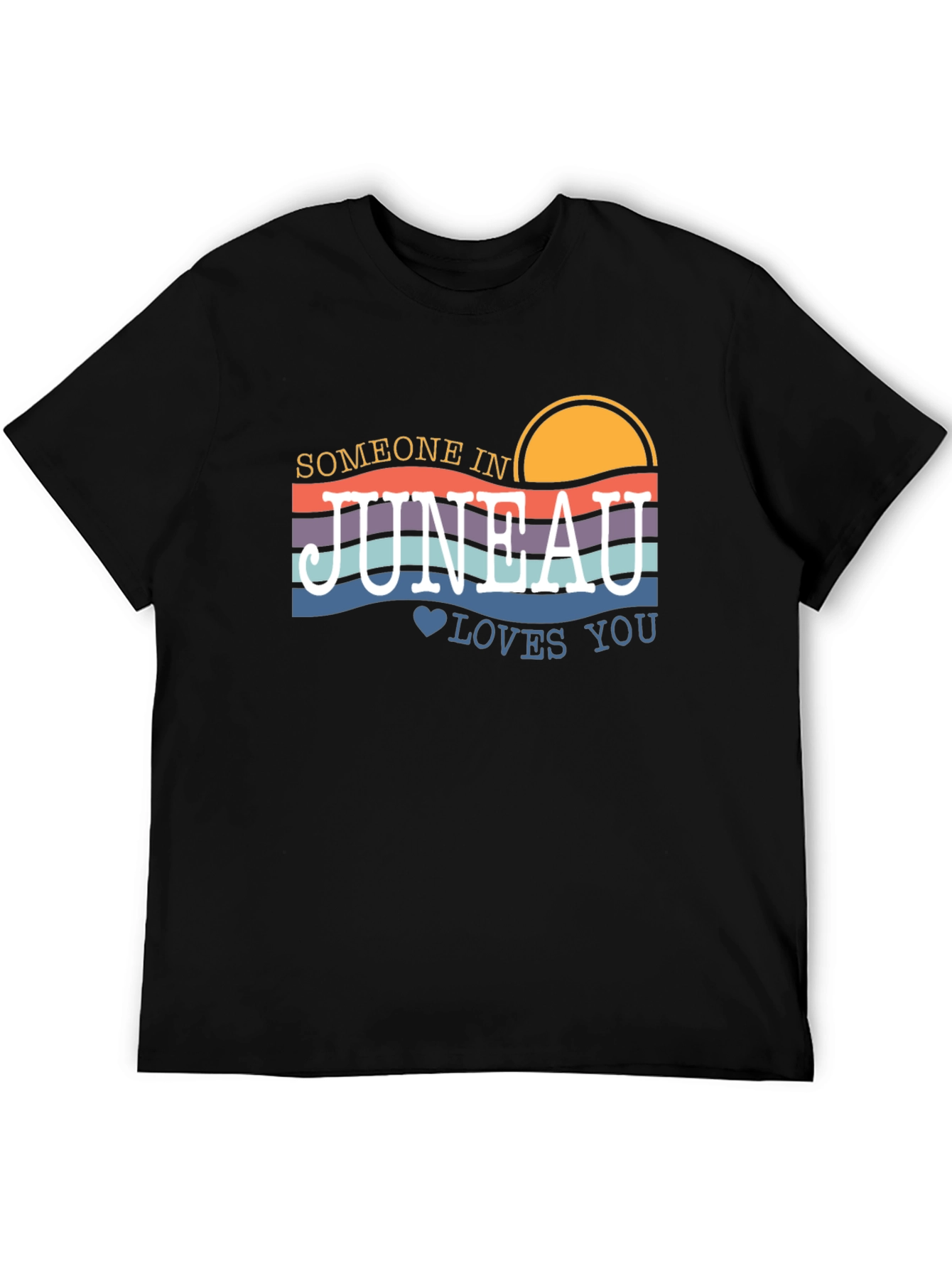 Juneau Alaska Sunset Graphic T-Shirt