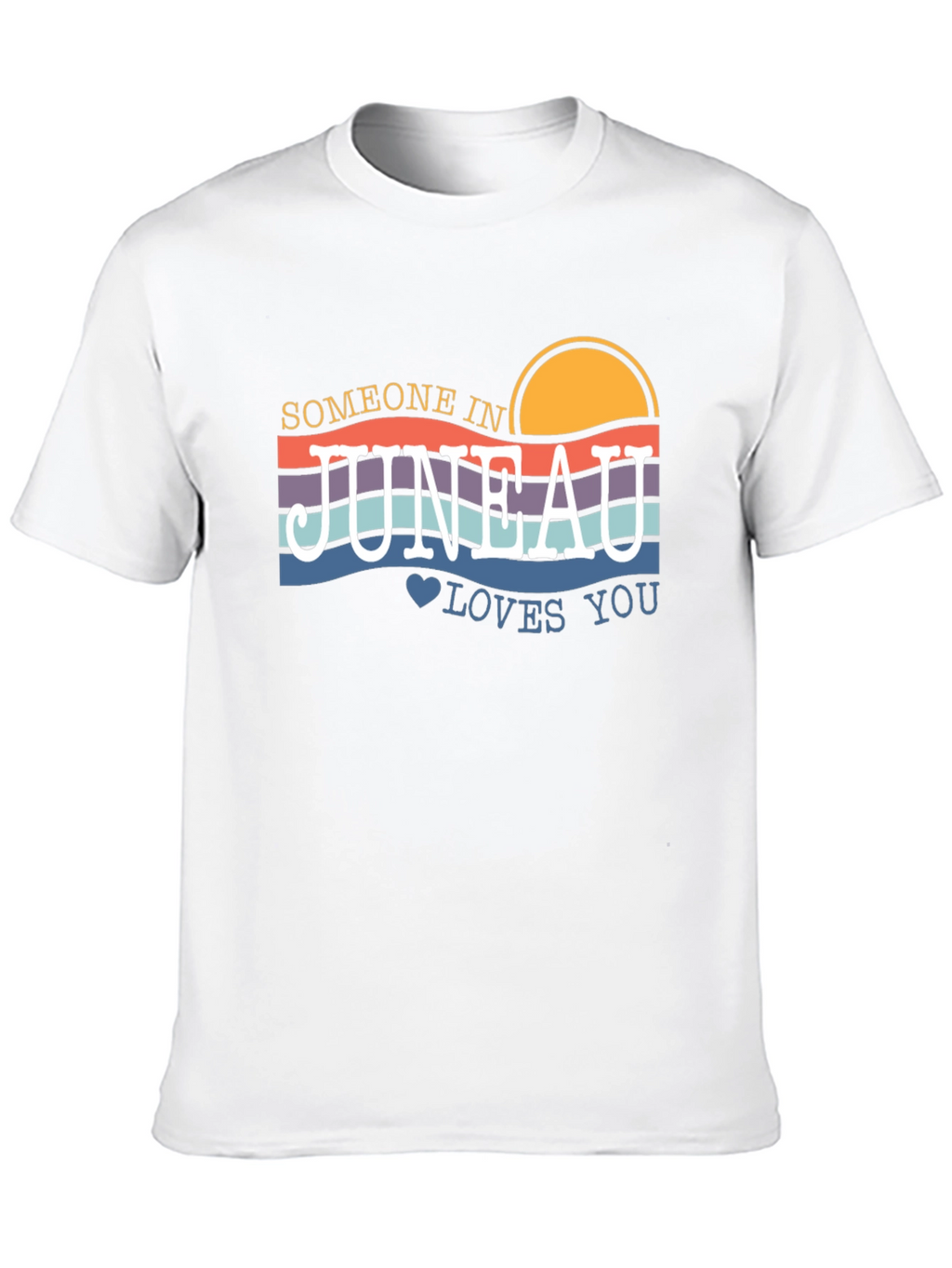 Juneau Alaska Sunset Graphic T-Shirt