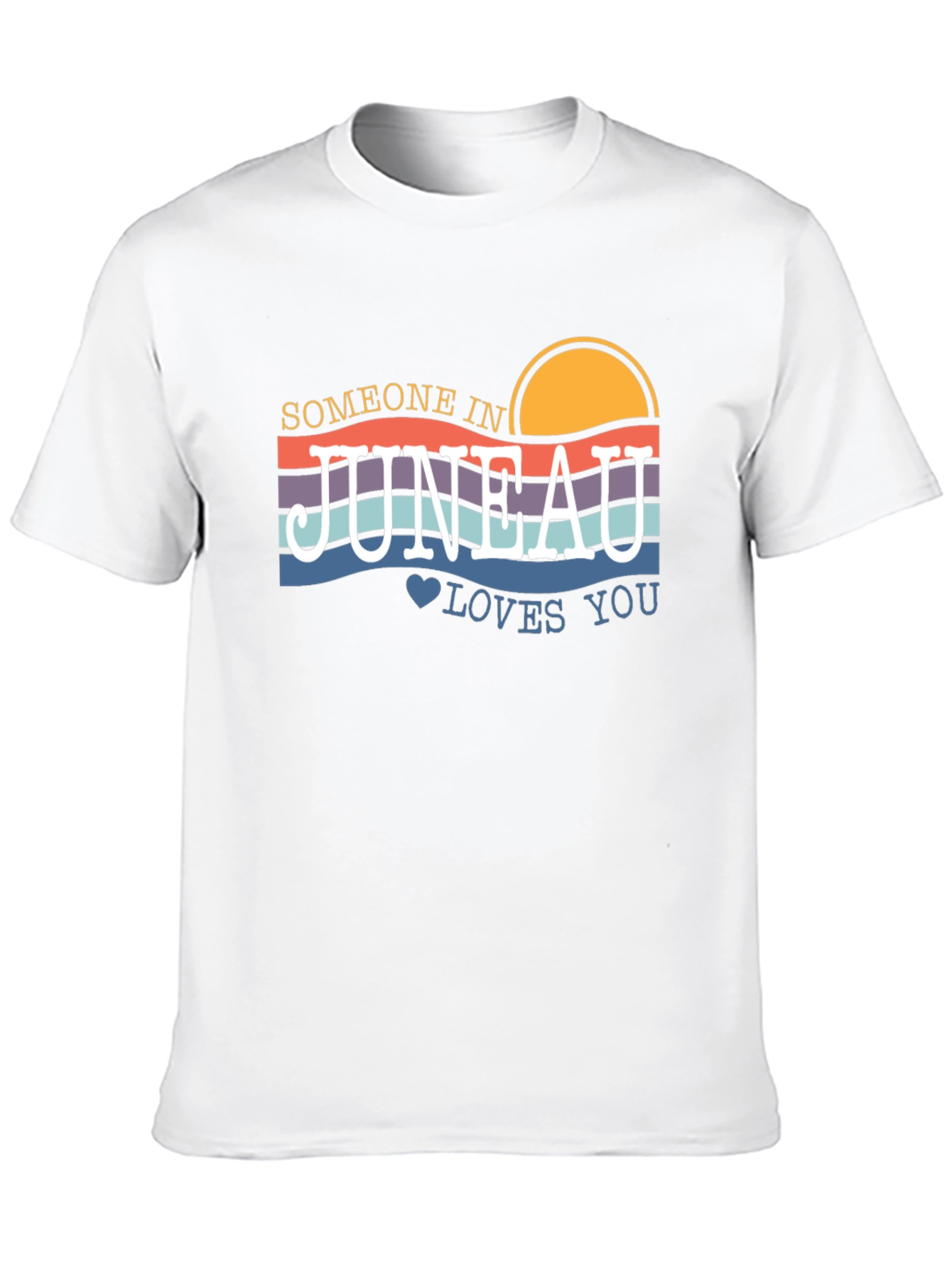 Juneau Alaska Sunset Graphic T-Shirt