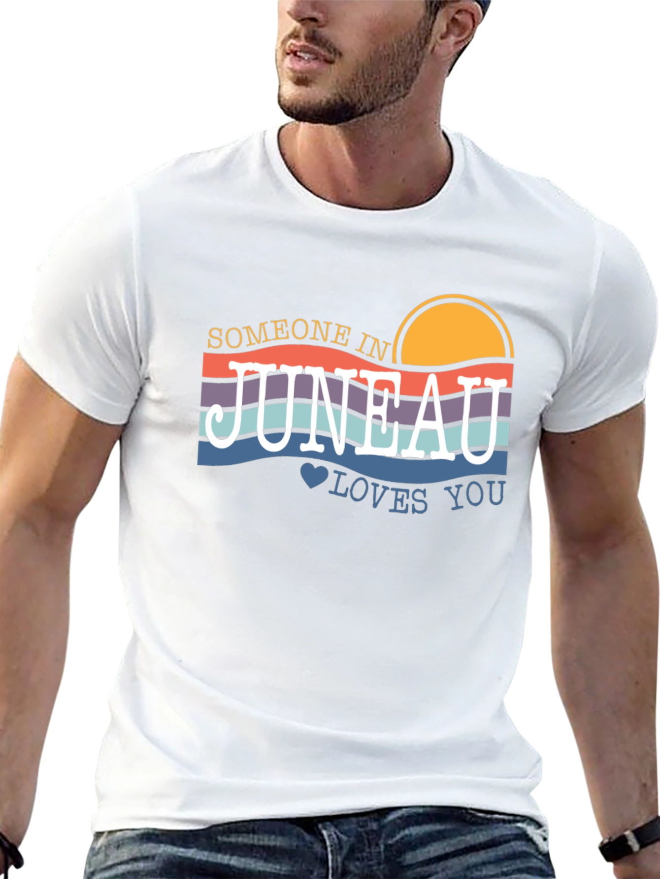 Juneau Alaska Sunset Graphic T-Shirt