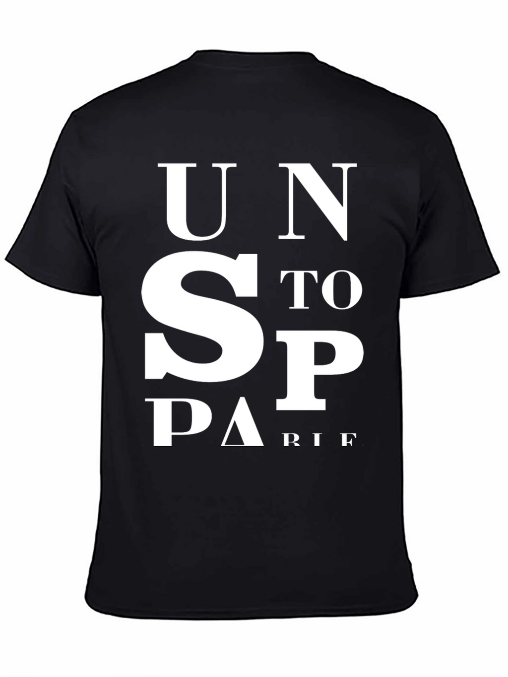 Unstoppable Mens Black Graphic T-Shirt