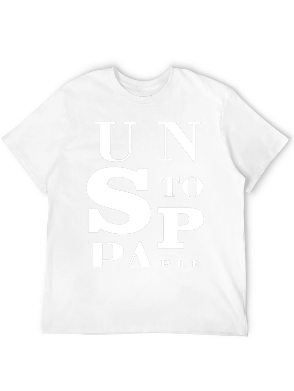 Unstoppable Mens Black Graphic T-Shirt