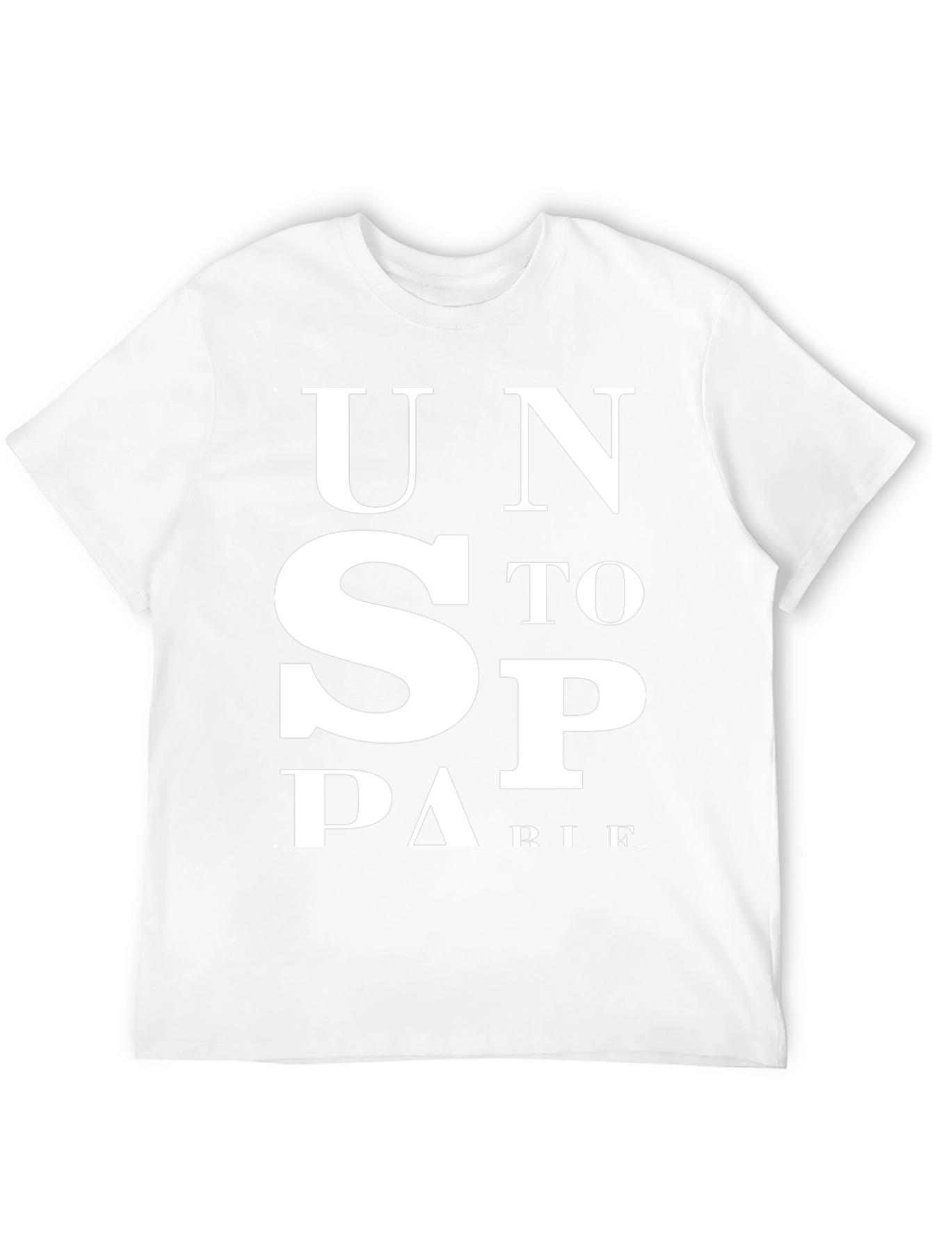 Unstoppable Mens Black Graphic T-Shirt