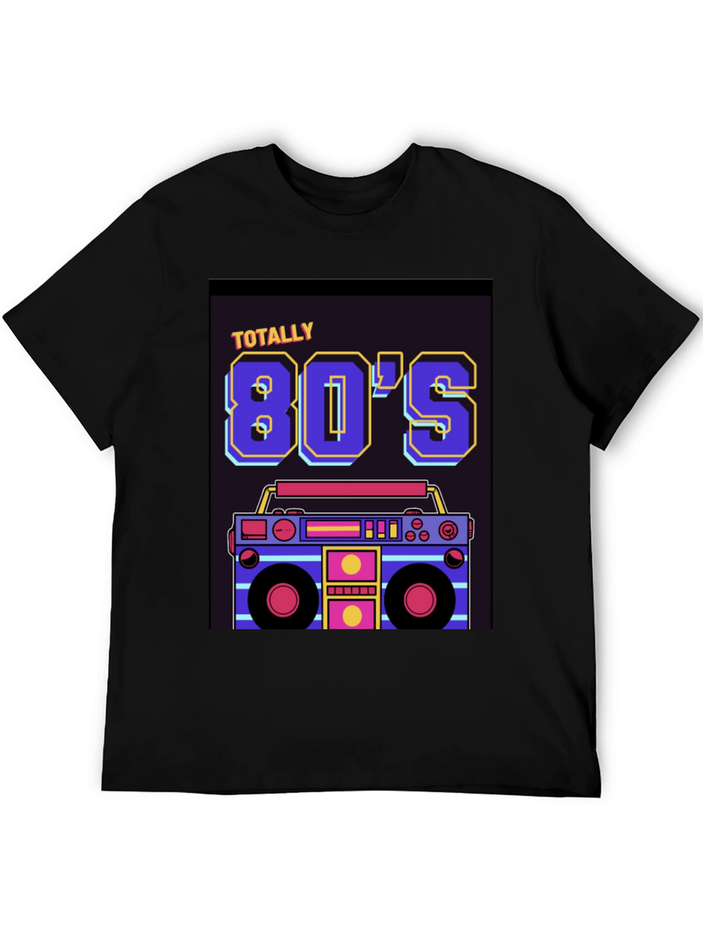 Totally 80s Retro Boombox Graphic T-Shirt
