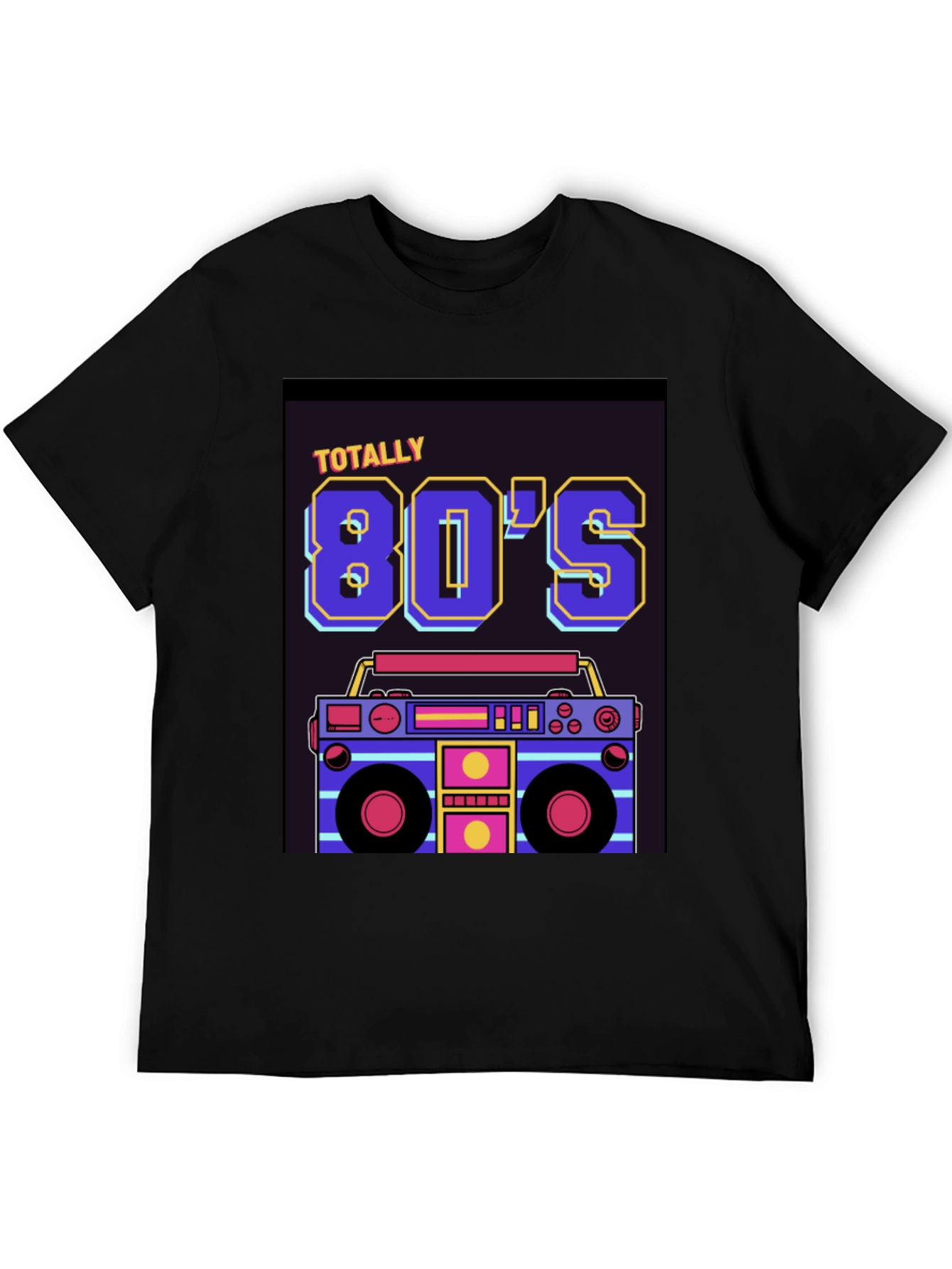 Totally 80s Retro Boombox Graphic T-Shirt