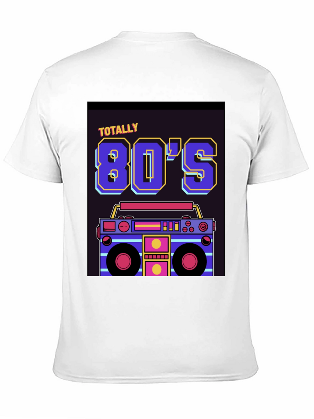 Totally 80s Retro Boombox Graphic T-Shirt