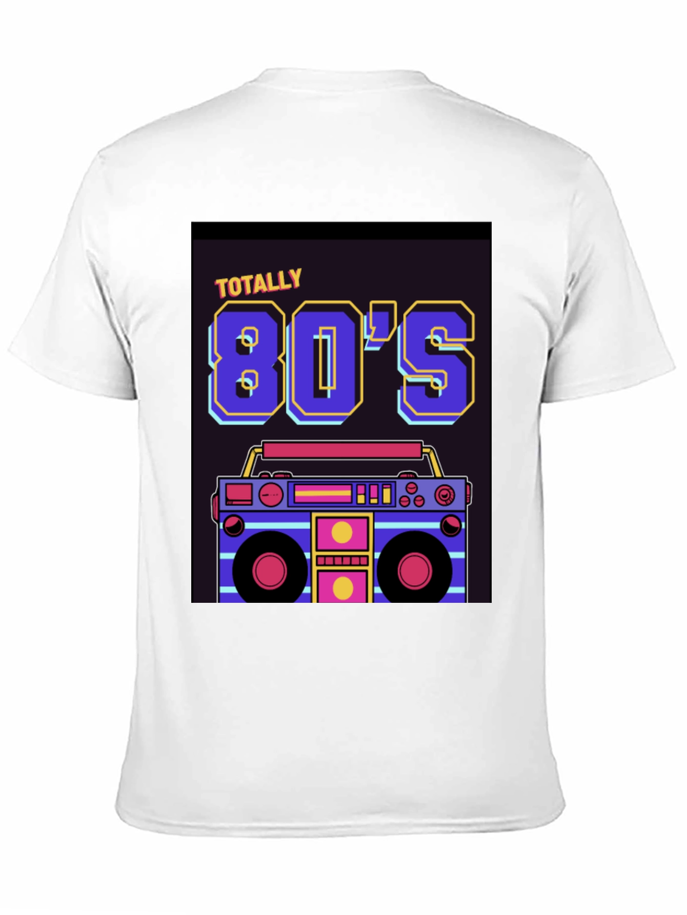 Totally 80s Retro Boombox Graphic T-Shirt