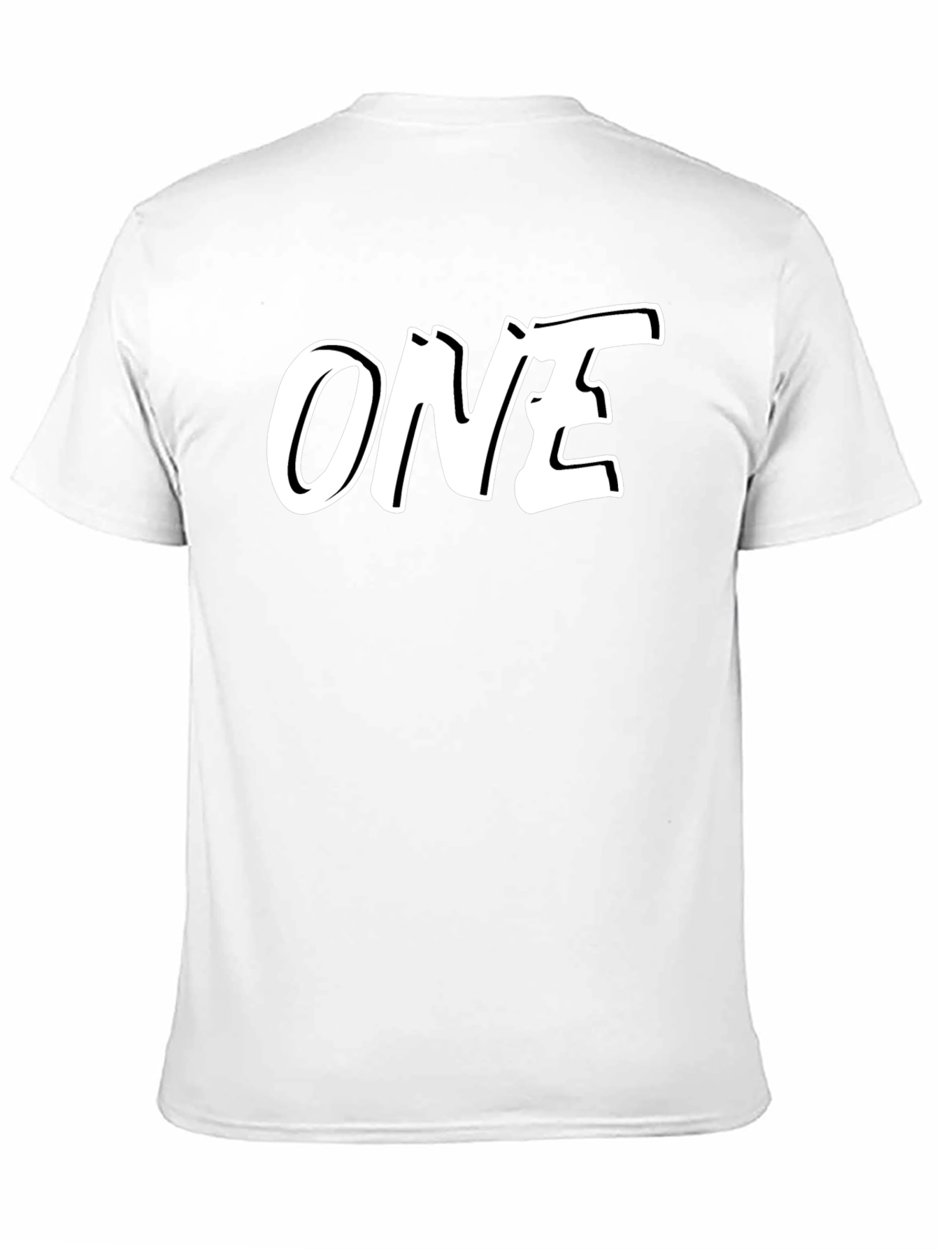 Bold ONE Graphic Tee - Black Cotton Blend