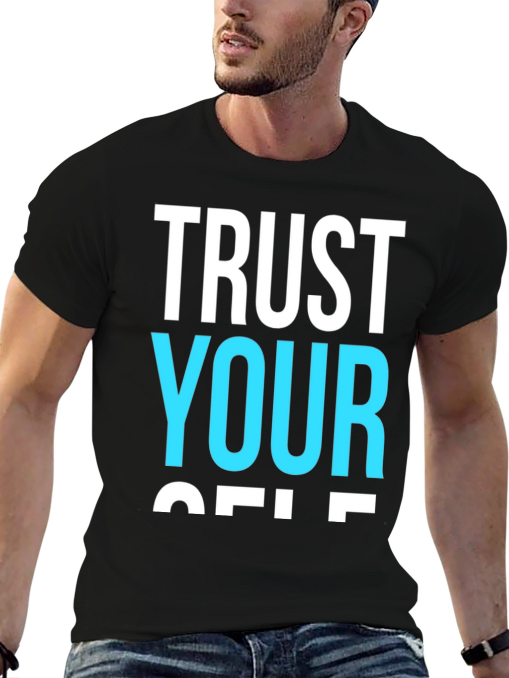Trust Yourself Graphic Tee - Black