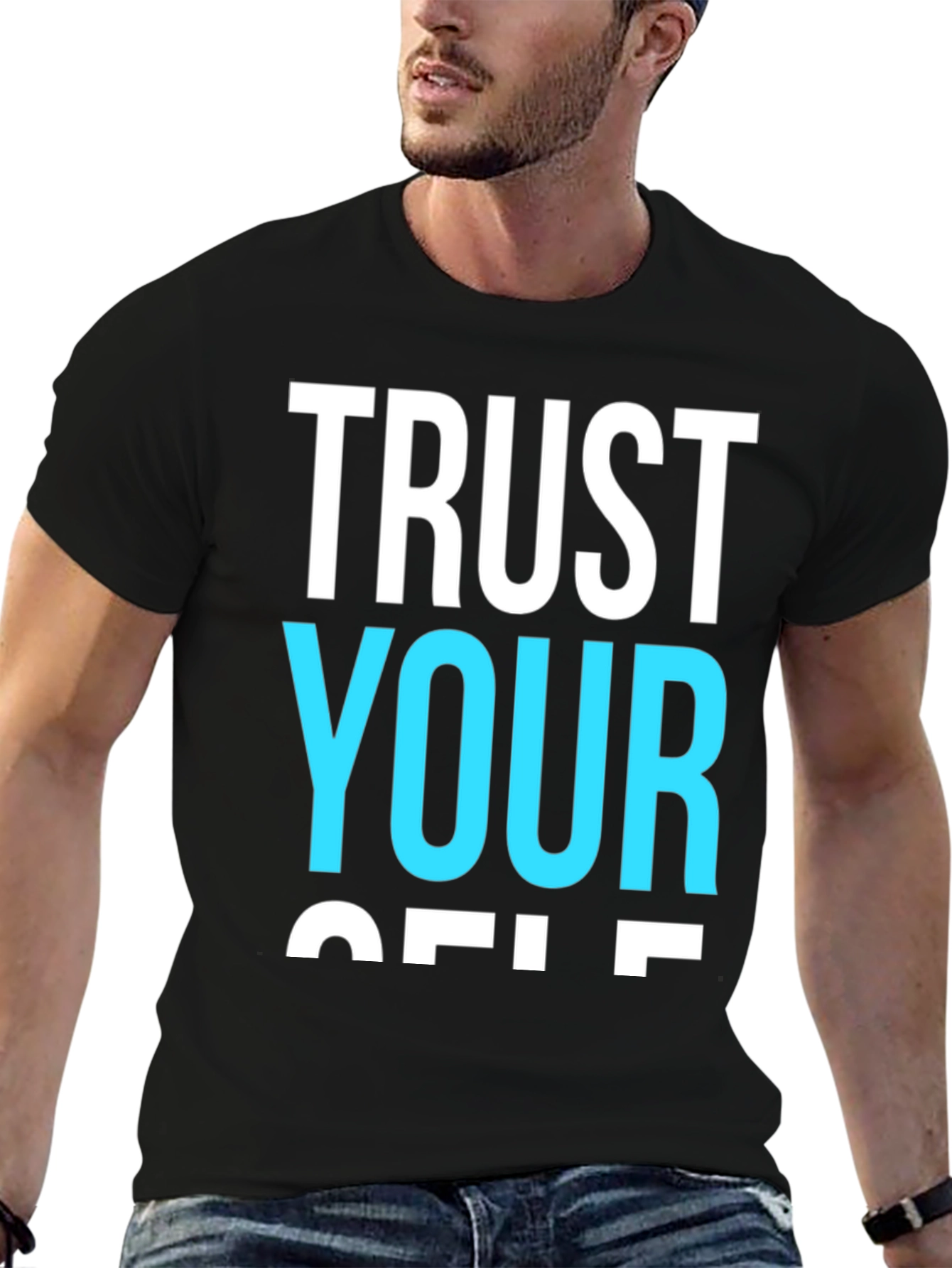 Trust Yourself Graphic Tee - Black