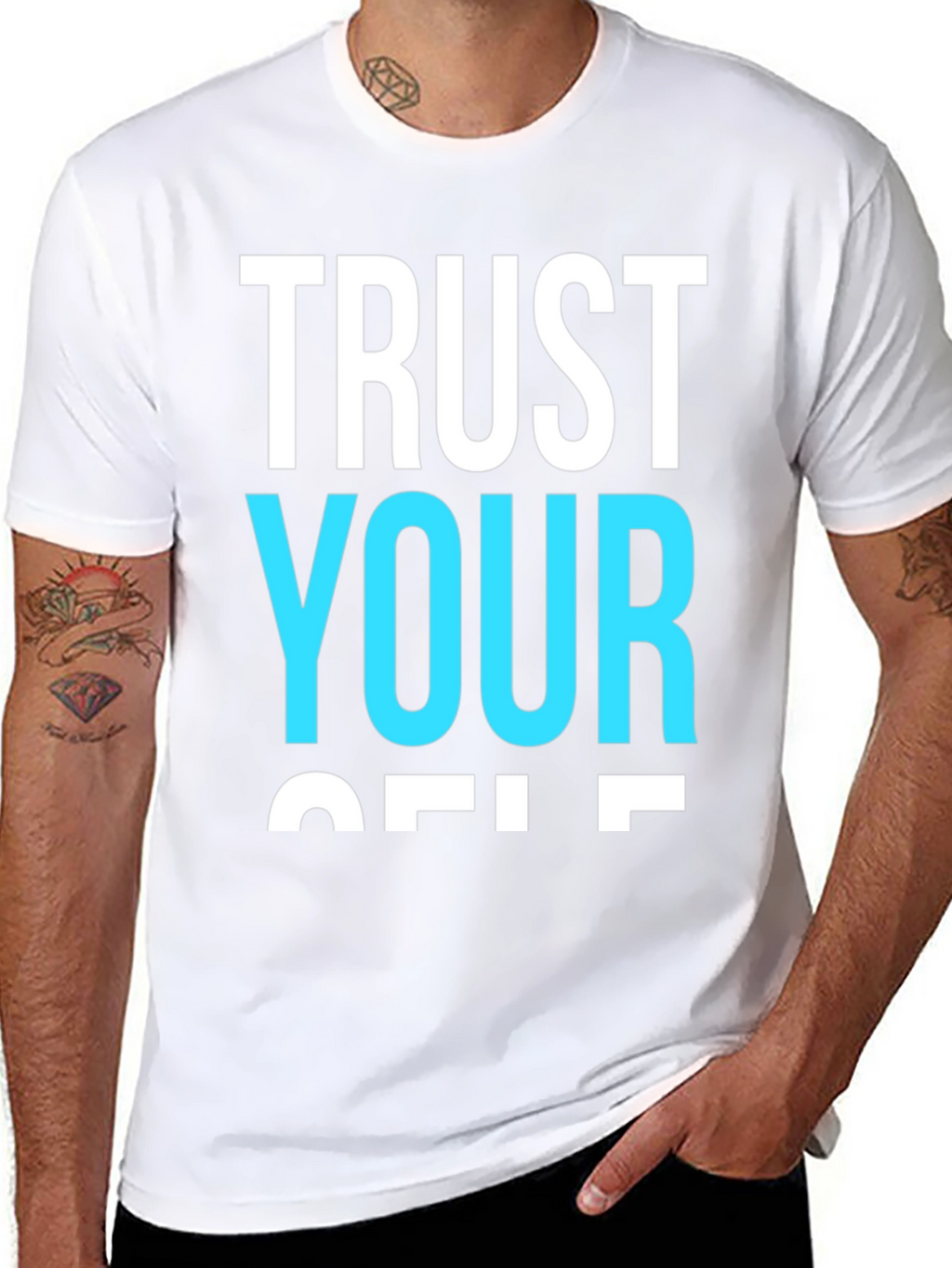 Trust Yourself Graphic Tee - Black