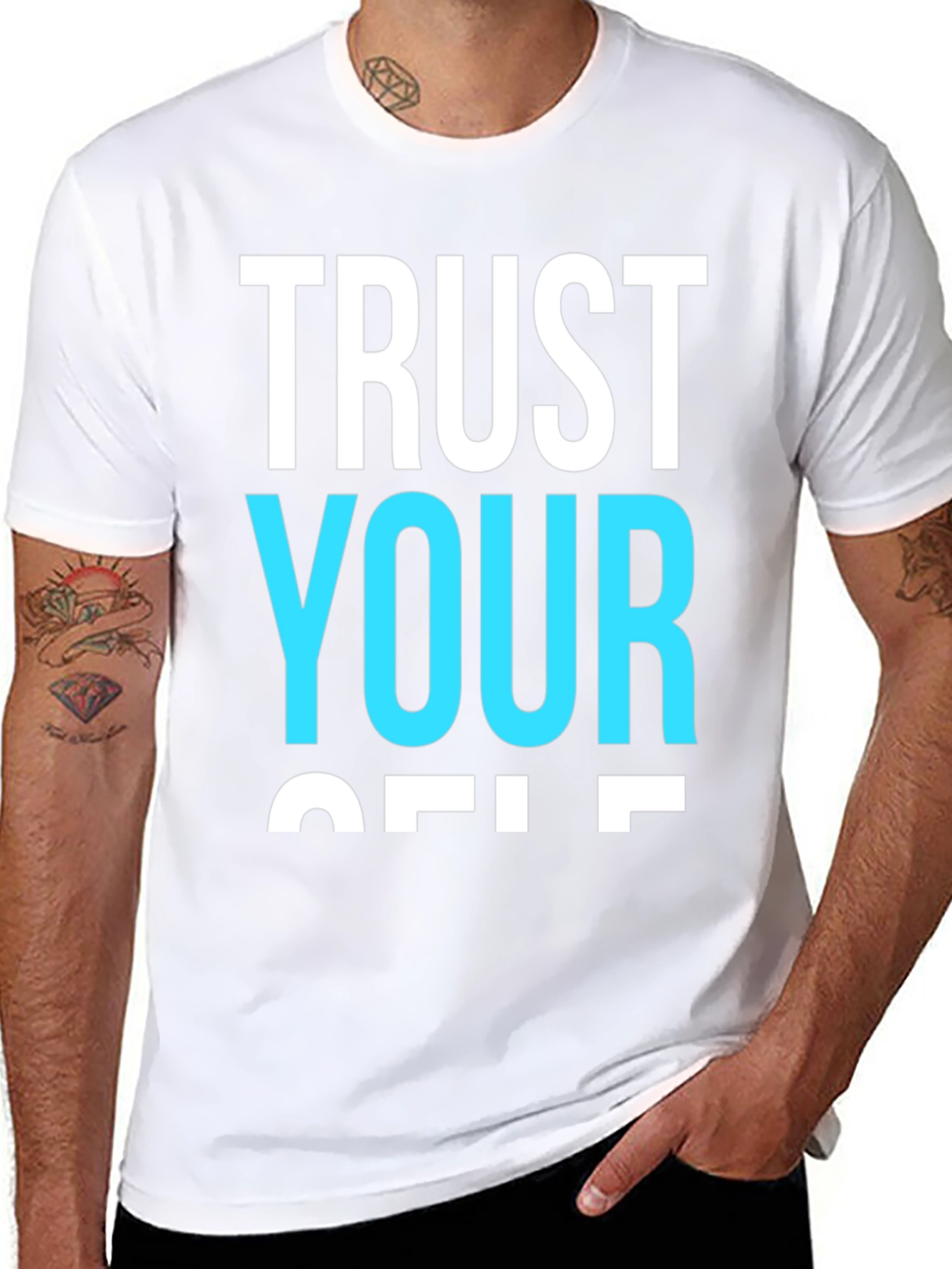 Trust Yourself Graphic Tee - Black