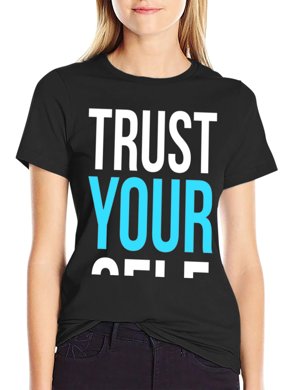 Trust Yourself Graphic Tee - Black