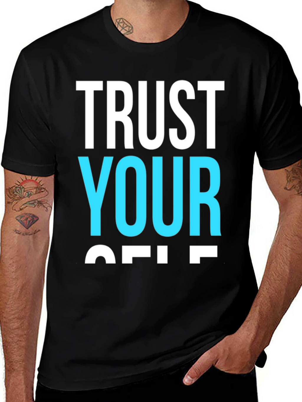 Trust Yourself Graphic Tee - Black