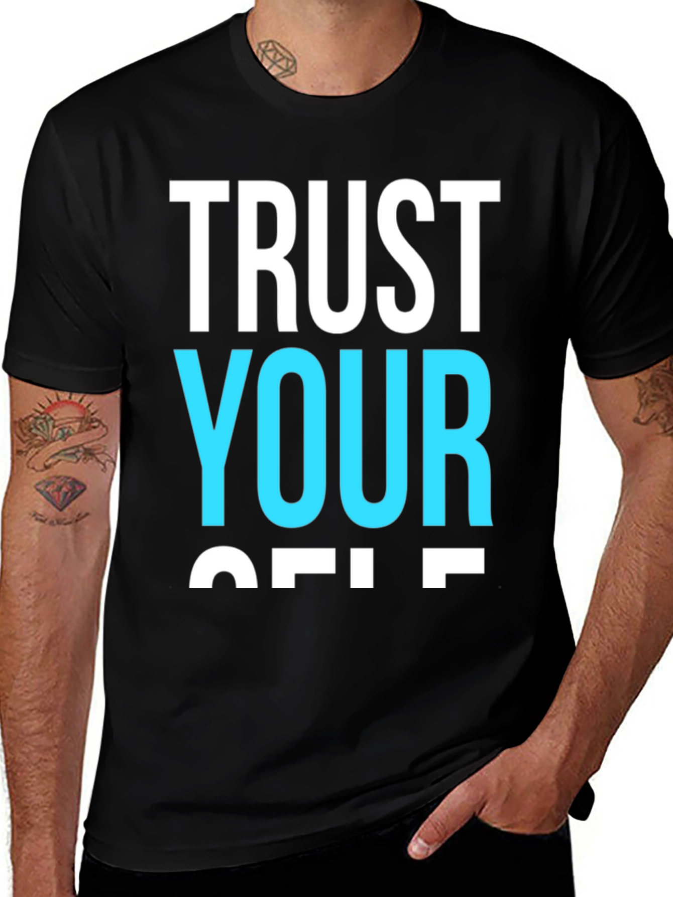 Trust Yourself Graphic Tee - Black