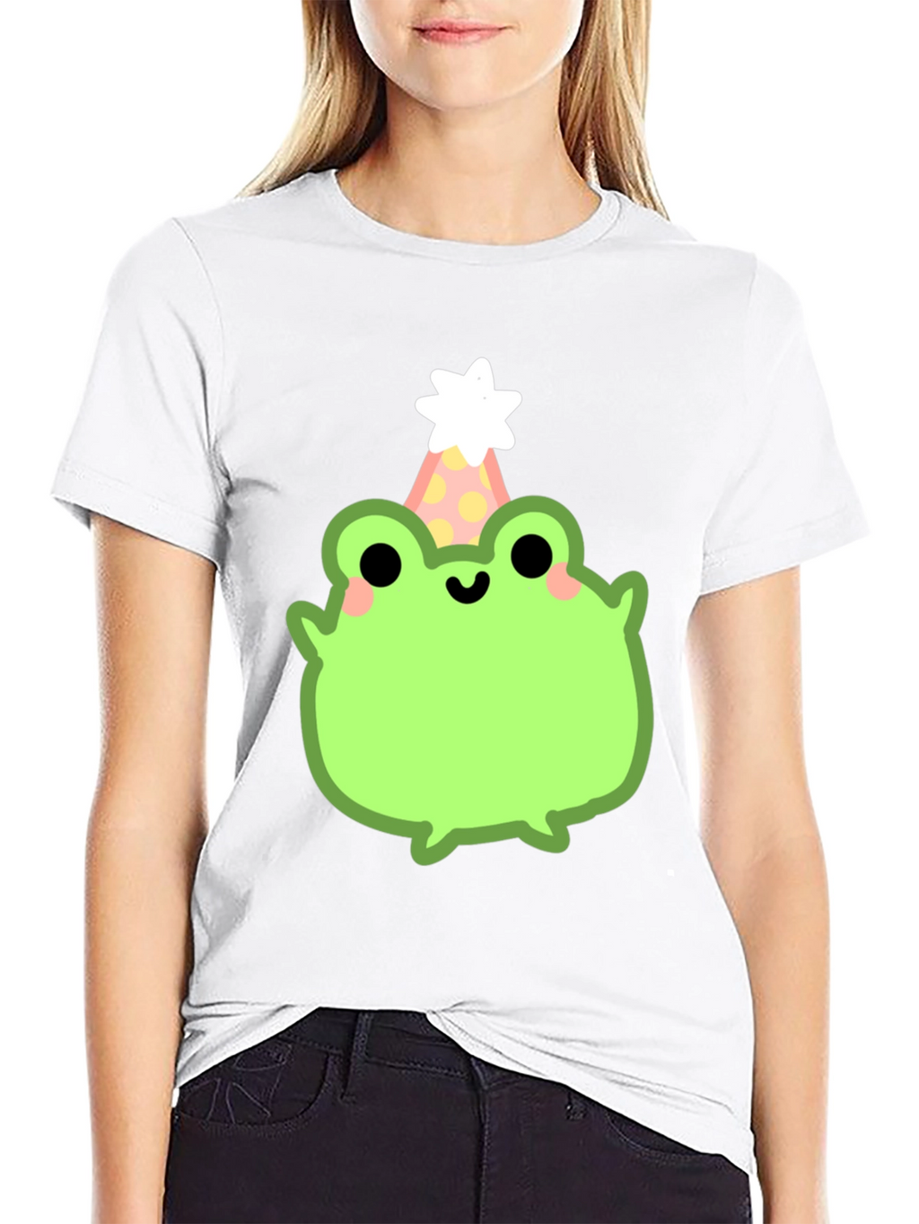 Party Frog Graphic Tee - Fun & Festive Design