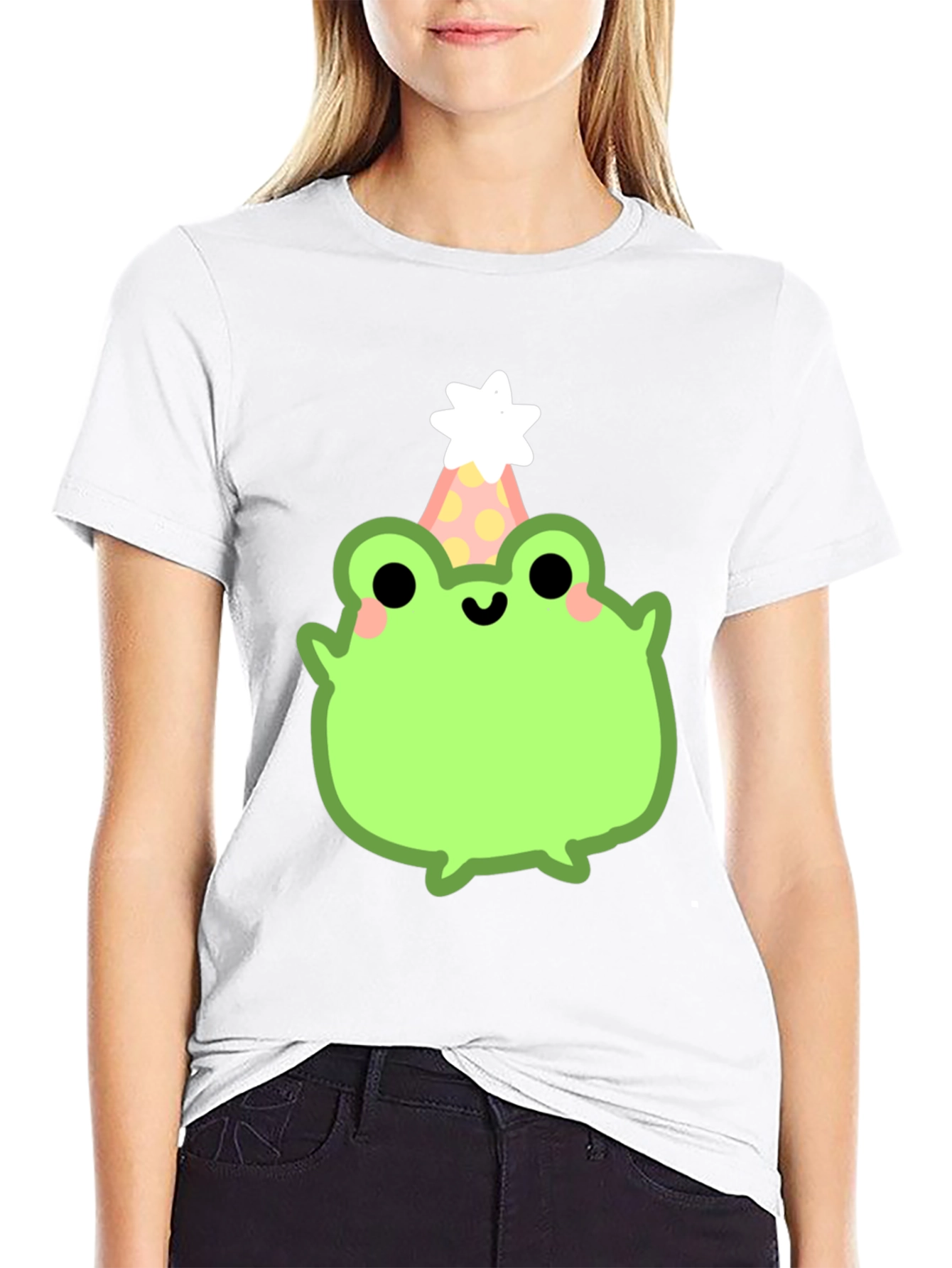 Party Frog Graphic Tee - Fun & Festive Design